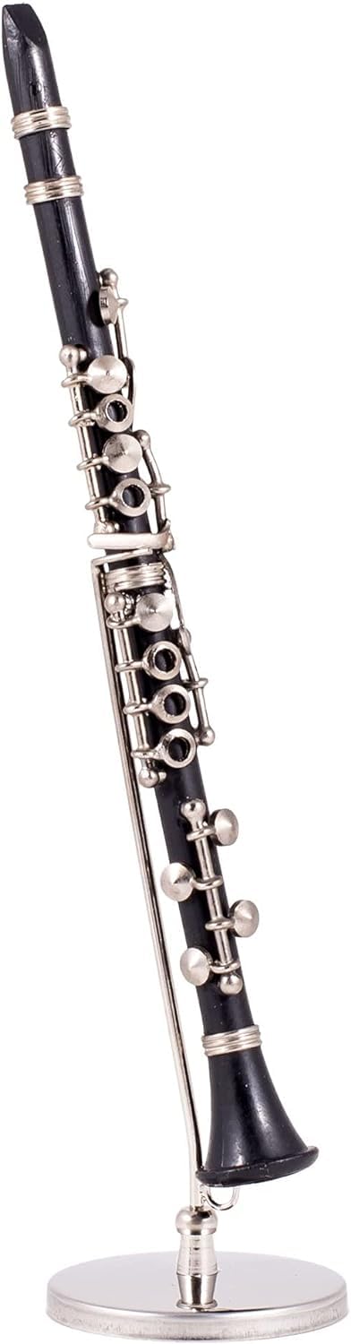 Broadway Gift Black Clarinet Music Instrument Miniature Replica with Case - Size 6.25 in. - Image 4
