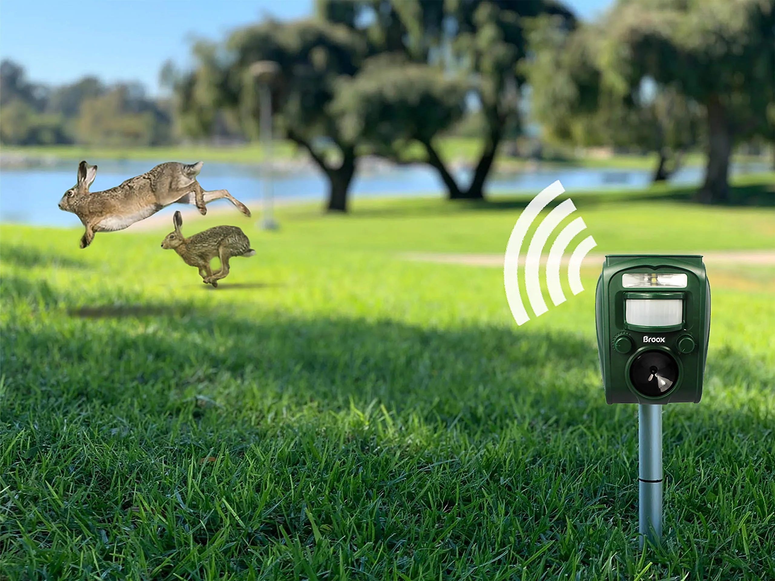 Broox 2026 Upgraded Solar Animal Repellent, Cat Repellent Outdoor, Squirrel Repellent, Deer Repellent, Ultrasonic pest Repeller, Waterproof IP 65, Motion Detection, Dog, Raccoon, Skunk, Rabbit, Rodent - Image 7