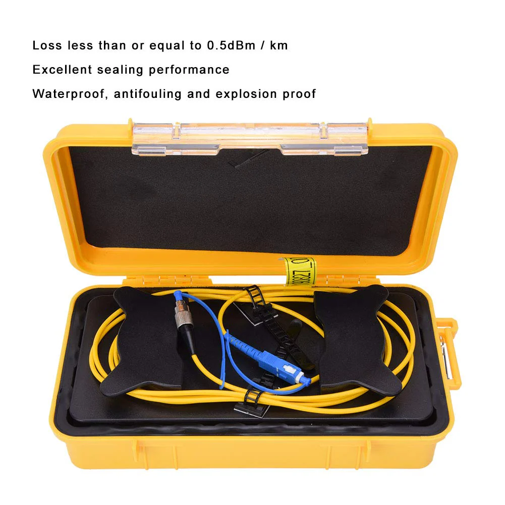 Brrnoo OTDR Start Cable, Singlemode Fibre Optic Box 500M, Less Than 0.5DBm/km Loss, Water Resistant Sealing Performance, Explosion-Proof, OTDR Dead Zone Eliminator - Image 4
