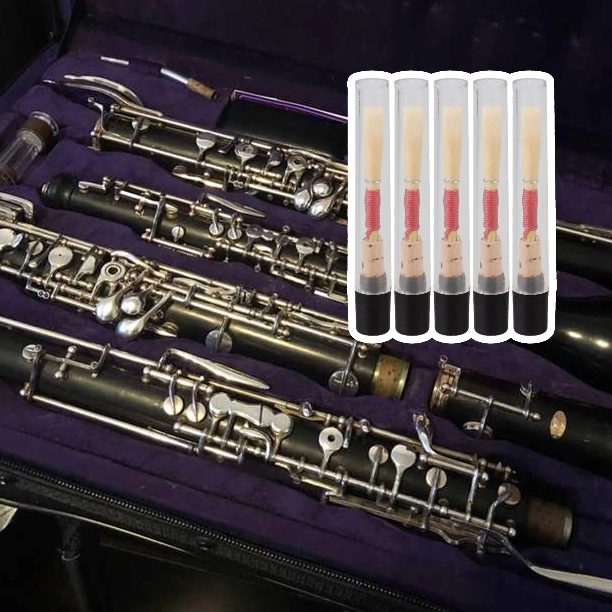 Bstinay 5PCS Oboe Reeds Bamboo Material Oboe ReedsWoodwind Instruments Accessories German Style - Image 3