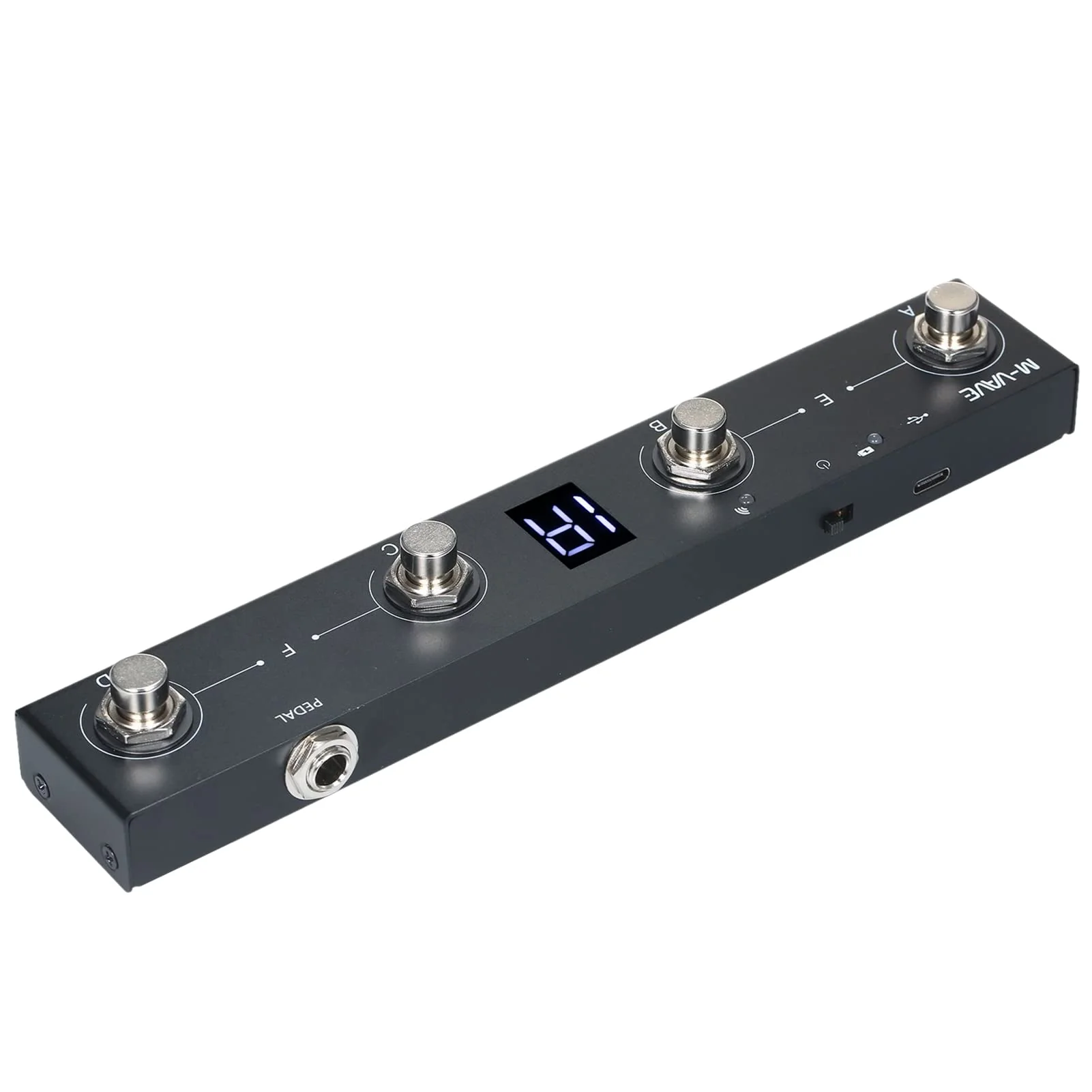 BT MIDI Foot Controller Wireless MIDI Controller Rechargeable 4 Buttons Pedal APP Control Chocolate Rechargeable Midi Controller - Image 2