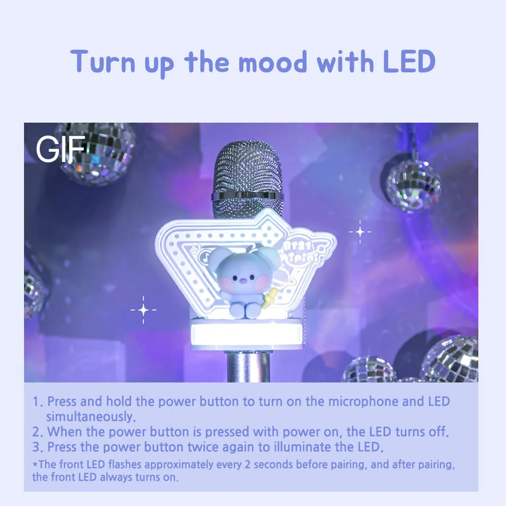 BT21 Minini Bluetooth Wireless Mic & Speaker 2022 Ver (CHIMMY) - Image 5