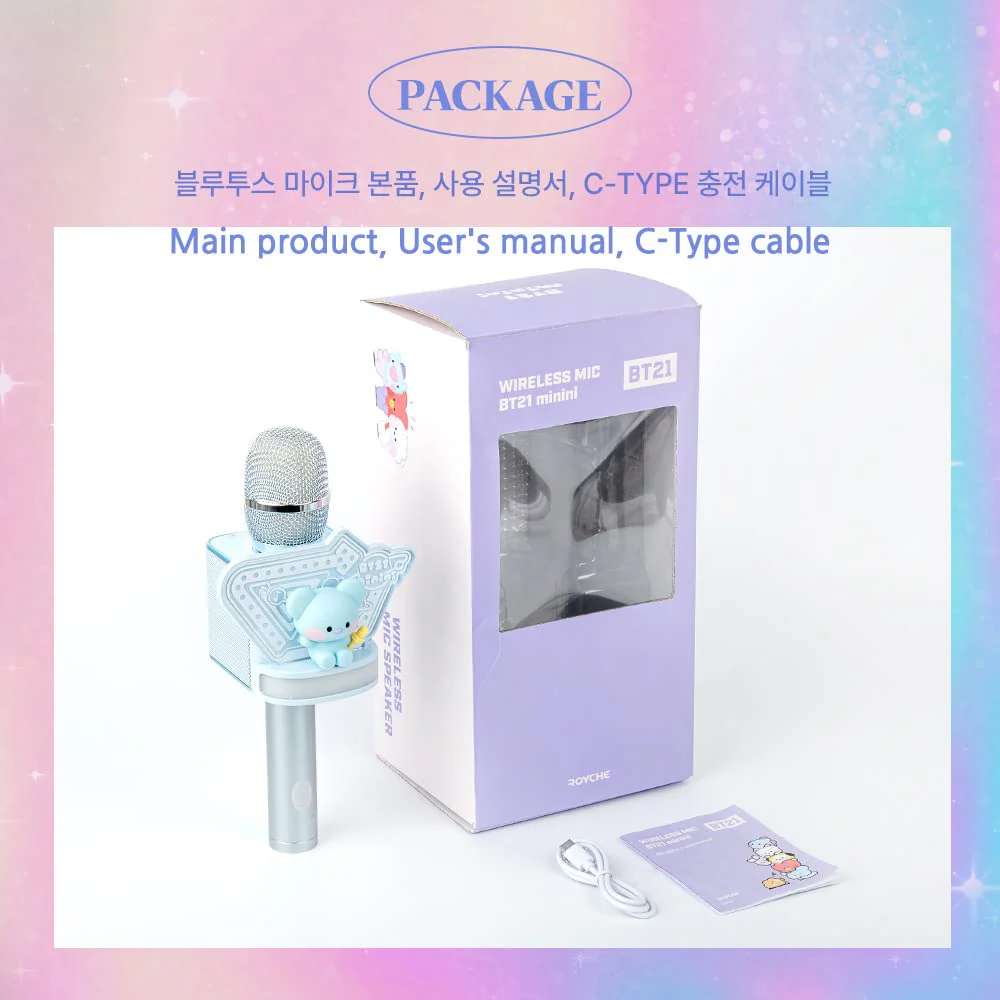 BT21 Minini Bluetooth Wireless Mic & Speaker 2022 Ver (MANG) - Image 7