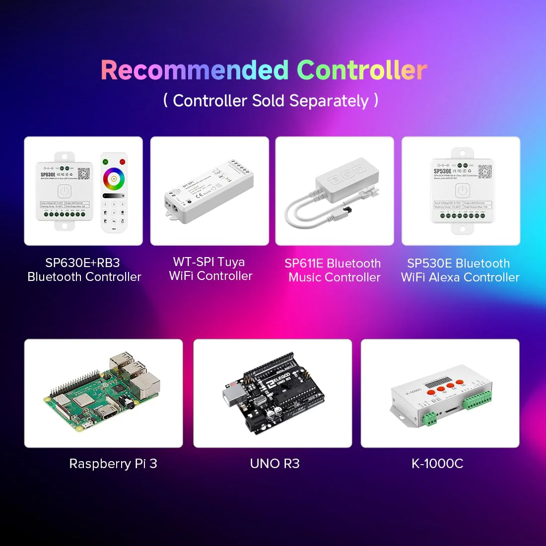 BTF-LIGHTING FCOB WS2811 IC RGB COB LED Strip 864LED/m Flexible High Density Color Chasing Uniform Light DC12V 16.4FT 24IC/m 12mm Width for DIY Lighting Projects(No Adapter or Controller) DC12V IP30 16.4FT 864LED/m - Image 5
