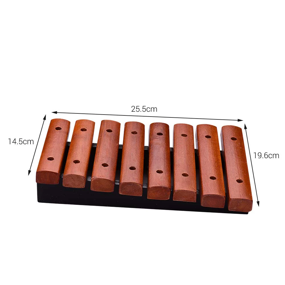 Btuty 8 Notes Wood Xylophone Includes 2 Wooden Mallets Music Tools Percussion Instrument - Image 2