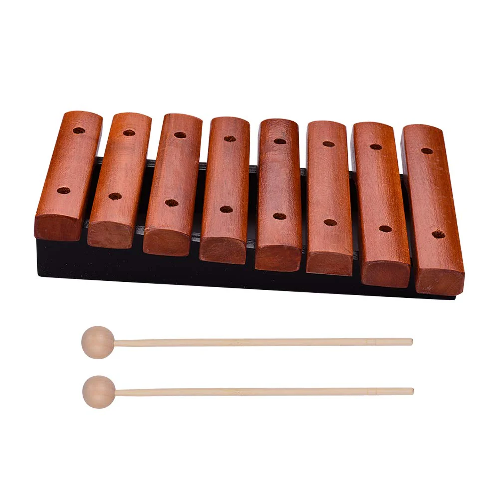 Btuty 8 Notes Wood Xylophone Includes 2 Wooden Mallets Music Tools Percussion Instrument - Image 4