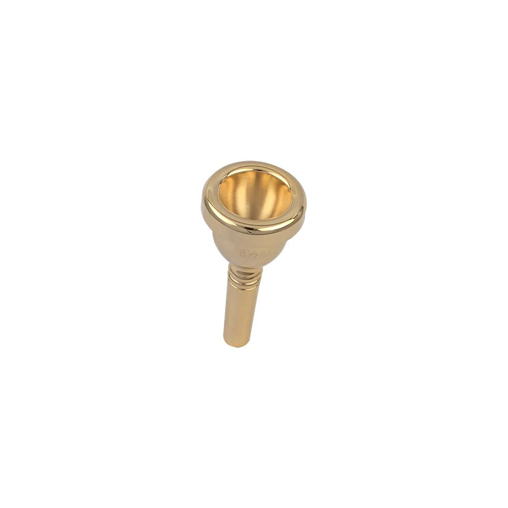Btuty Alto Trombone Copper Mouthpiece Mouth Piece 6.5AL Trombone Mouthpiece (Gold) Gold - Image 5