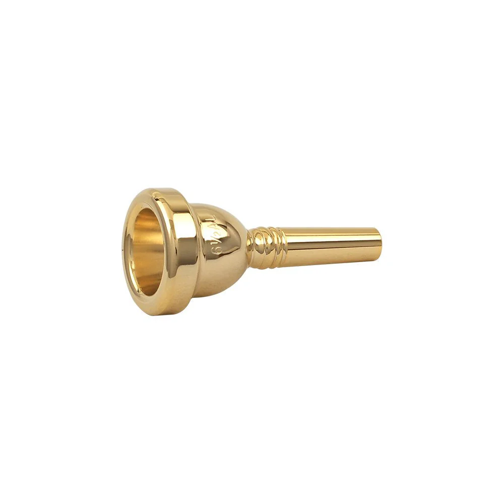 Btuty Alto Trombone Copper Mouthpiece Mouth Piece 6.5AL Trombone Mouthpiece (Gold) Gold - Image 8
