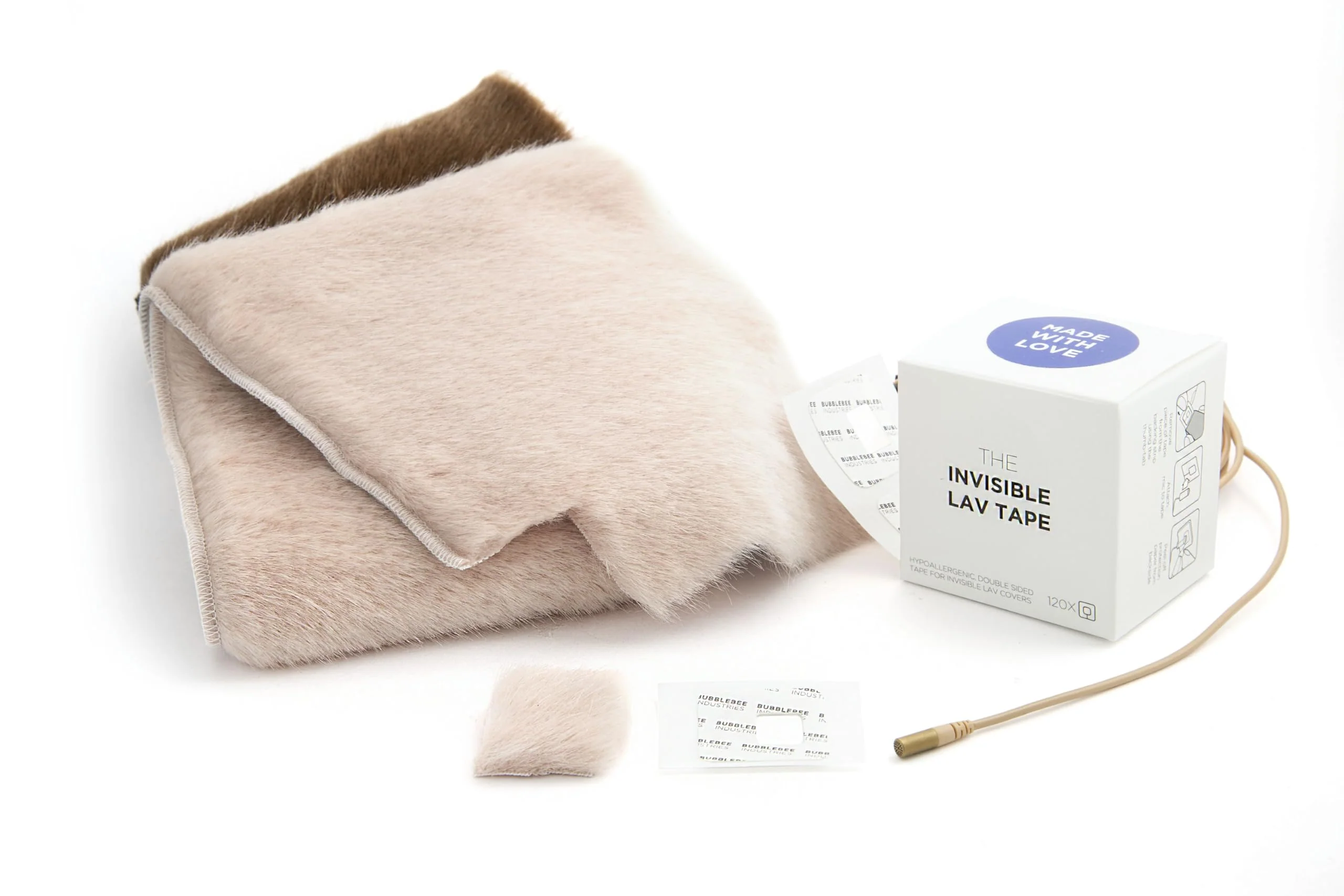 Bubblebee Invisible Lav Tape 120 Pieces - Double Sided Lavalier Mic Tape for Lavalier Microphones - Invisible Body Tape for Content Creators, Videographers, Audio Engineers & Filmmakers - Image 2