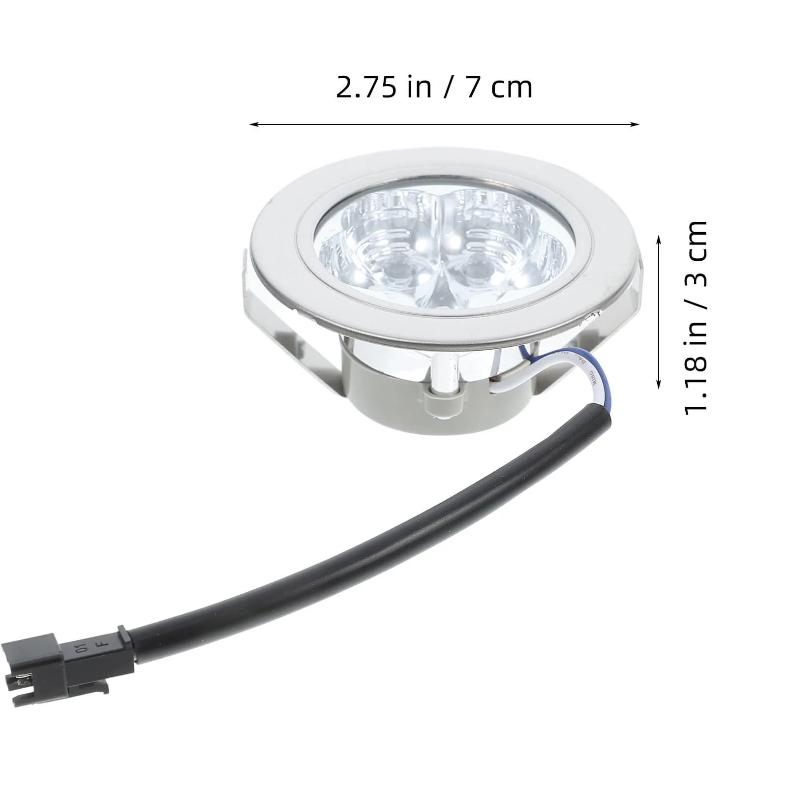 BUGUUYO Cooker Hood Light Fridge Lamp Cooker Hood Lamp LED Bulb Cooker Hood Cool Kitchen Light LED Rechargeable Light Bulb Kitchen Stove Lights Plastic Silver - Image 2