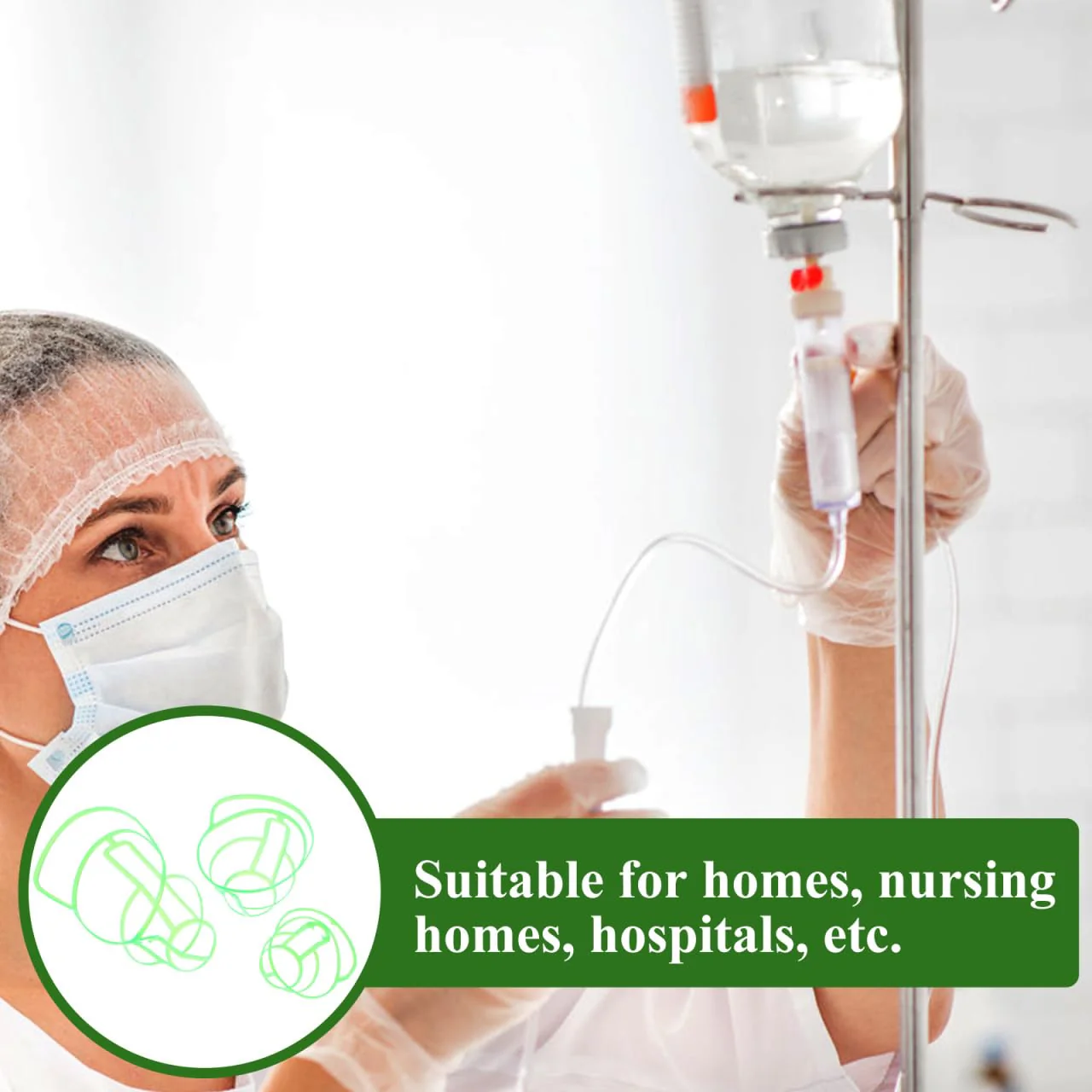 BUGUUYO Infusion Bottle Holder Storage Bottle Covers Infusion Bottles Nets x 1 Each Random Colours - Image 5