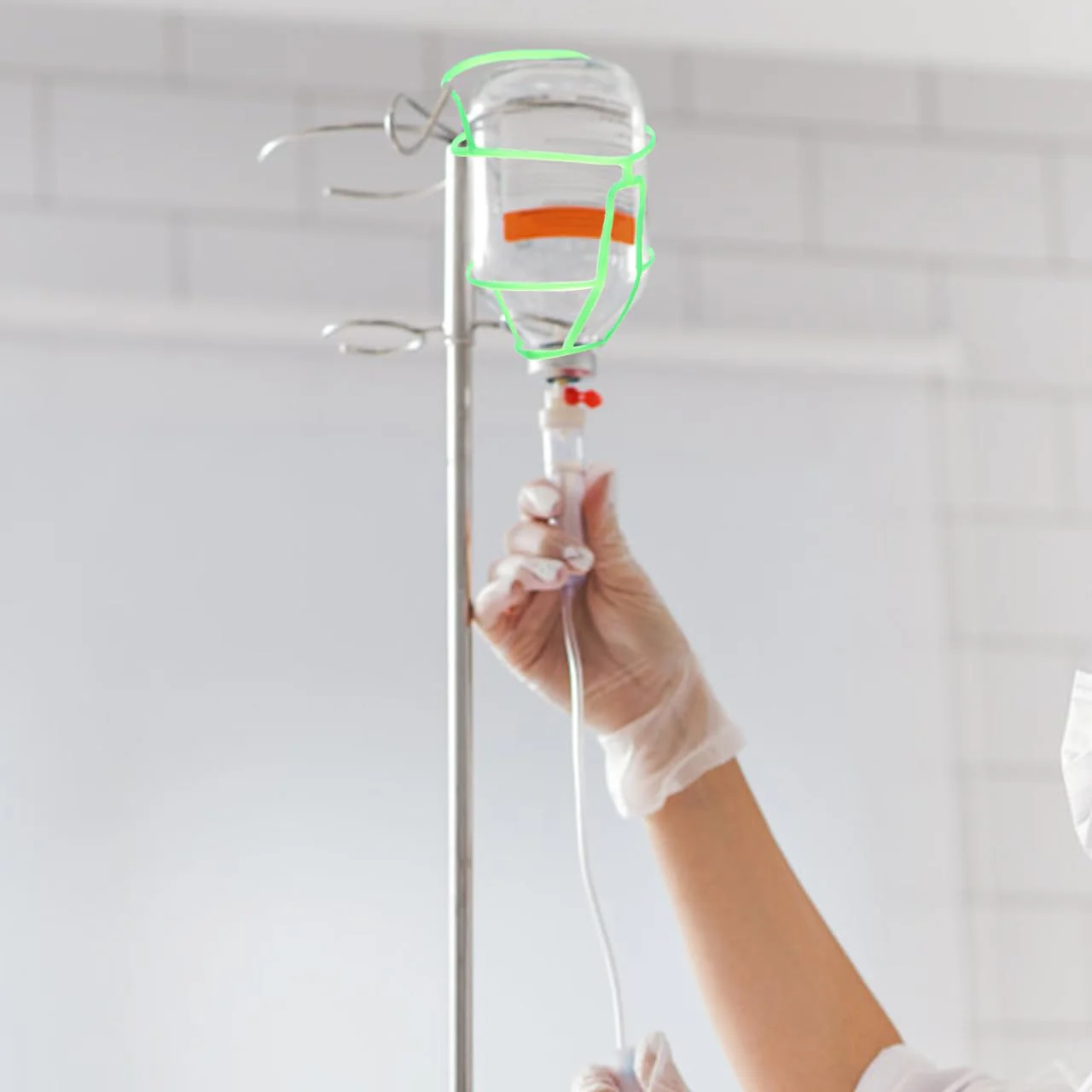 BUGUUYO Infusion Bottle Holder Storage Bottle Covers Infusion Bottles Nets x 1 Each Random Colours - Image 6