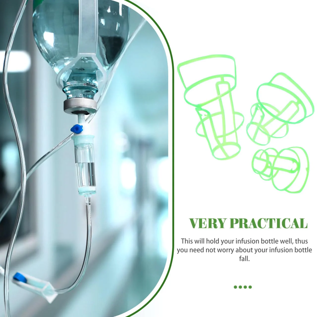 BUGUUYO Infusion Bottle Holder Storage Bottle Covers Infusion Bottles Nets x 1 Each Random Colours - Image 8