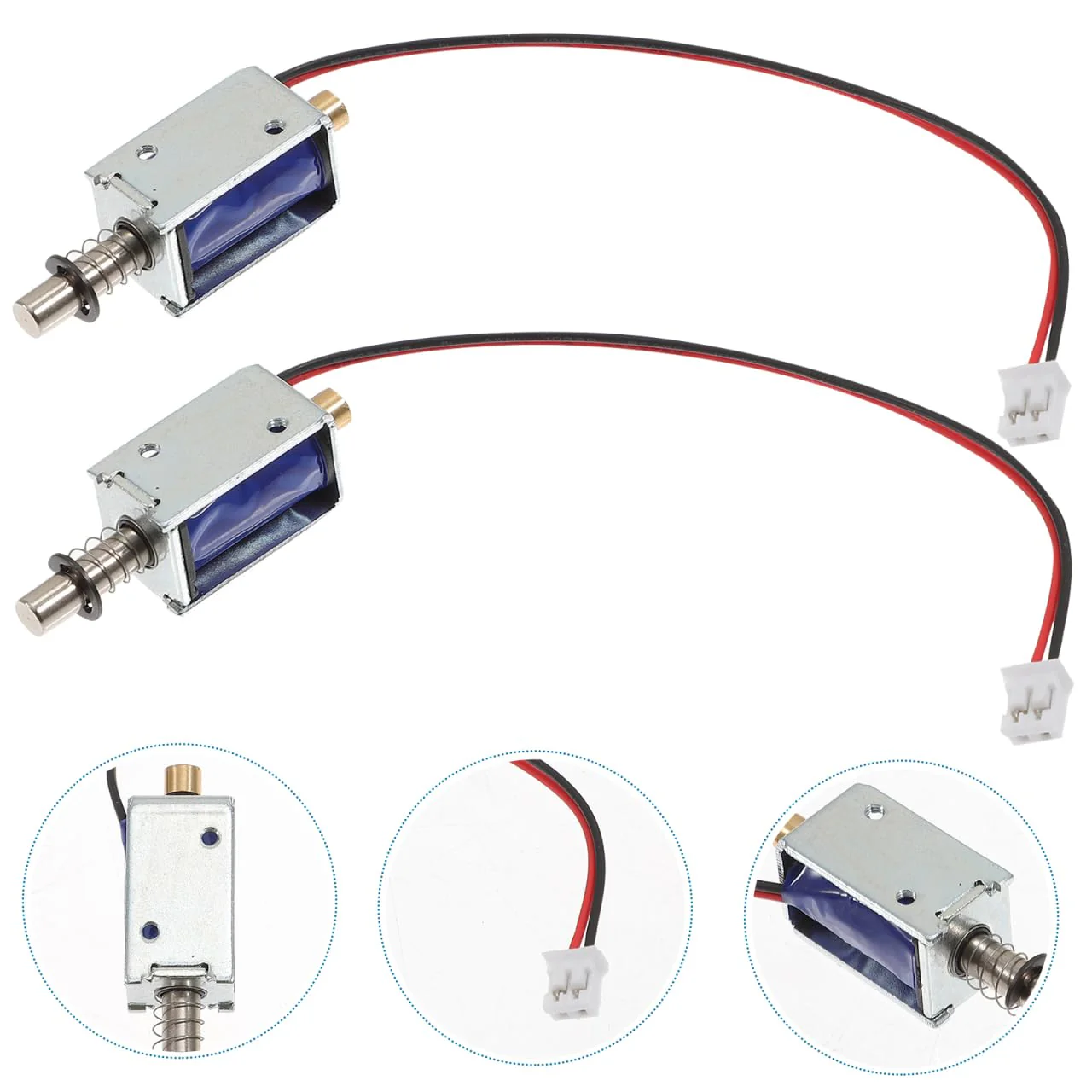 BUGUUYO Solenoid Mini 3pcs Push Pull Electromagnet Metal Frame Mini Frame Electromagnet 12V Open Frame Micro Linear Drive Dongguan Metal Magnet - Image 9
