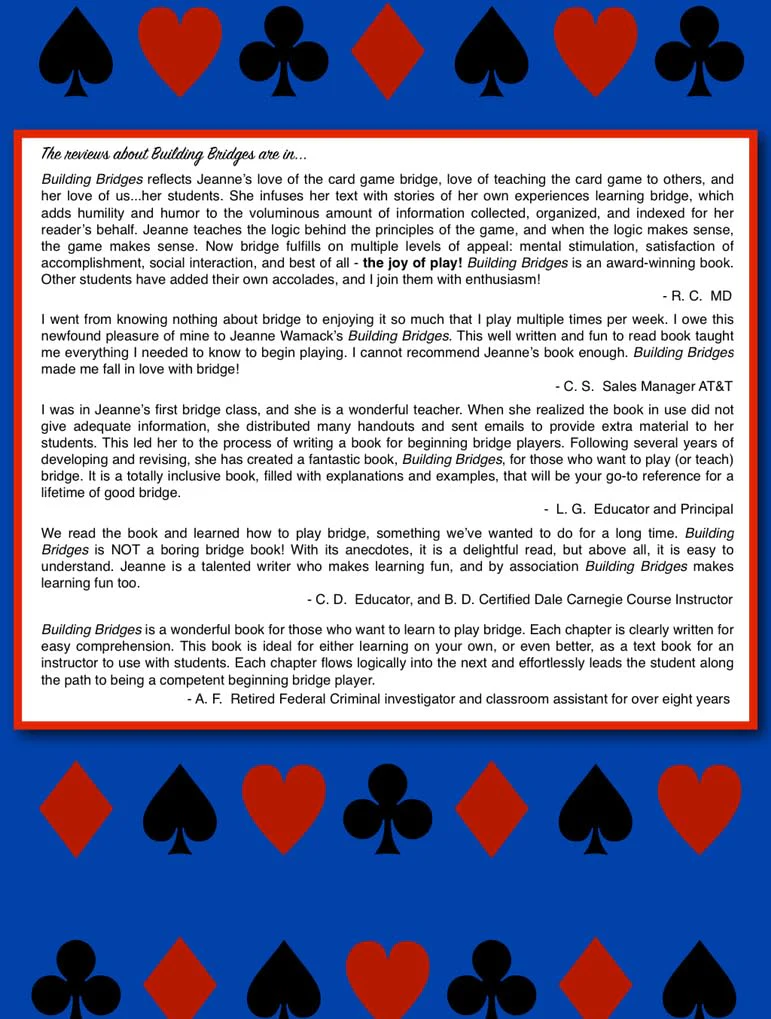 BUILDING BRIDGES, An Introduction to the Card Game BRIDGE - Image 2
