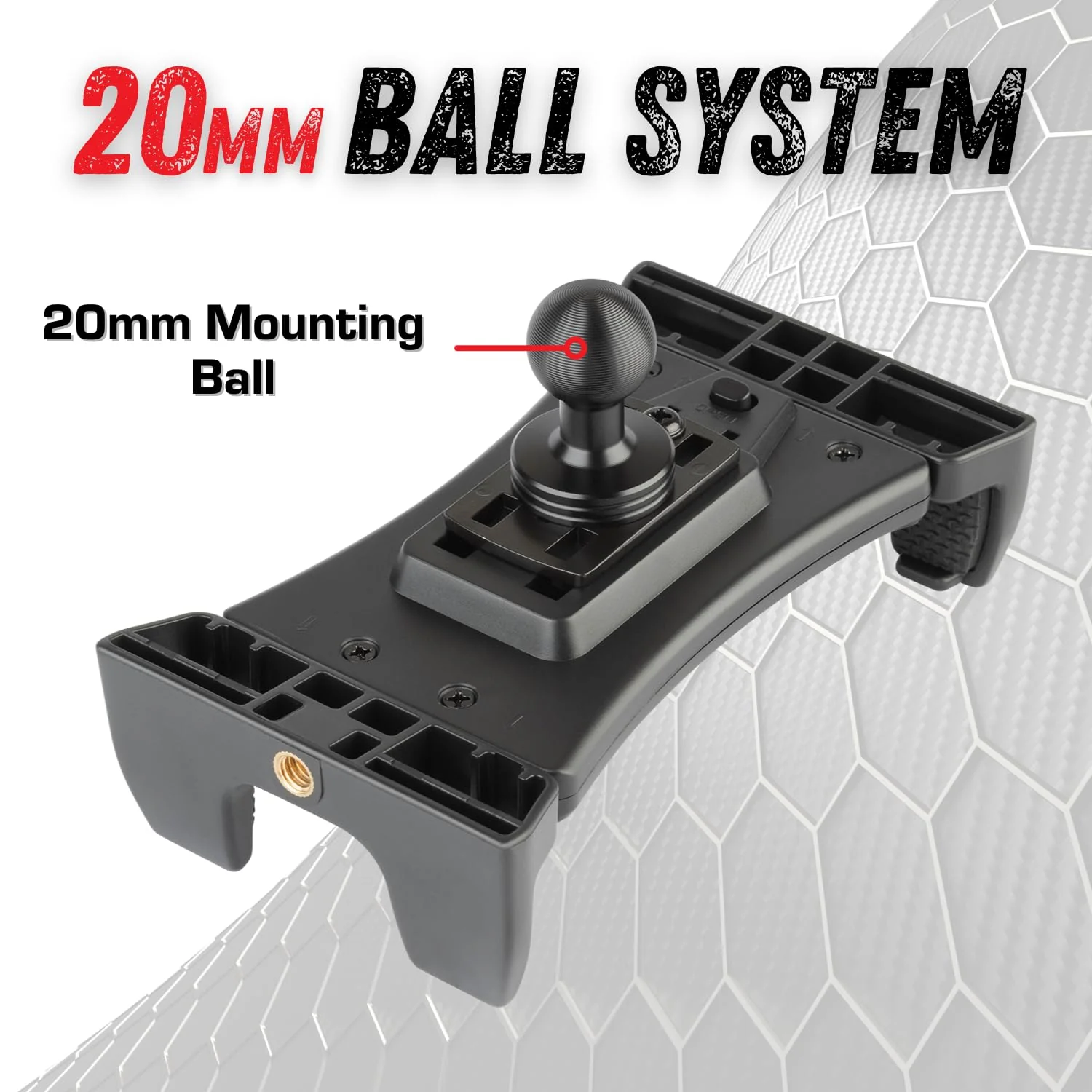 Bulletpoint Heavy Duty Vehicle Tablet Mount with Adjustable Mounting Arm Articulating Joint 20mm AMPS Ball Dash Mount - Image 5