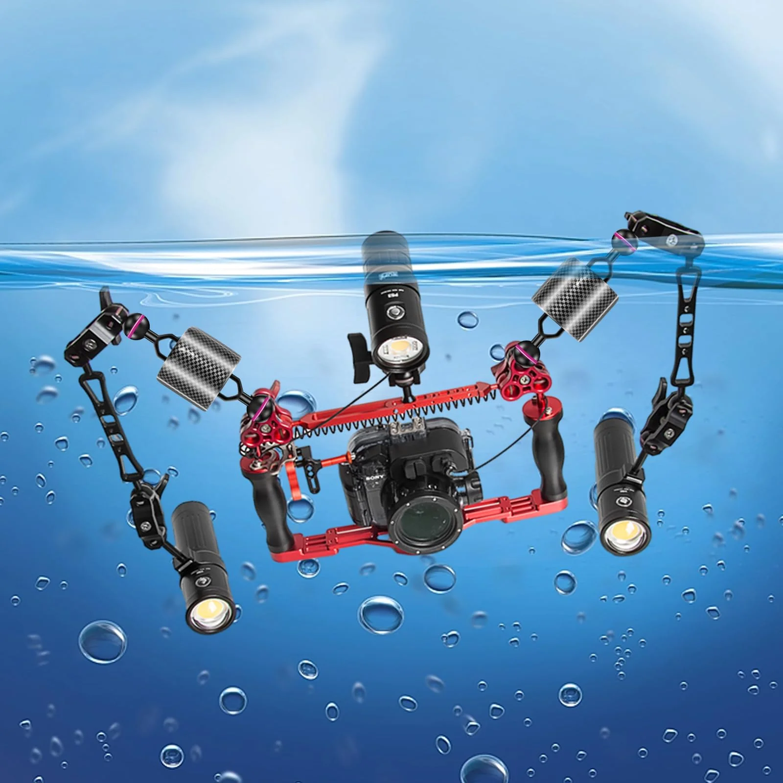 Buoyancy Floats for Scuba Diving Camera System Tray Video Light/Strobe Ultralight Underwater Floatting Compatibility for INON Sea&Sea Arms WEEFINE Arms Buoyancy Provide 82g E555025-buoyancy float - Image 7