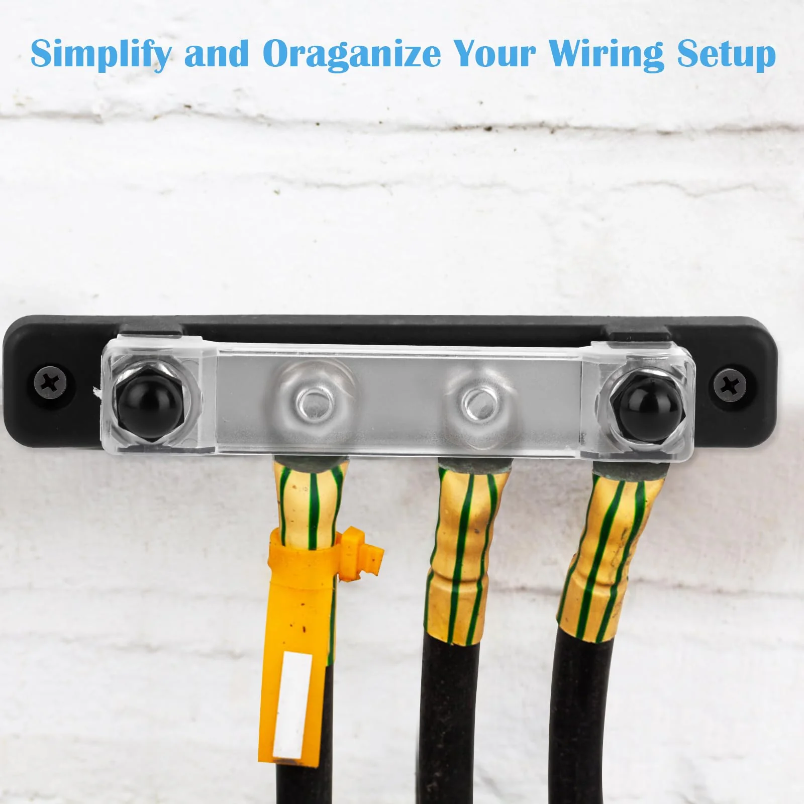Busbar 12V-48V DC Busbar Busbar Power Rail Distribution Block Power Distribution Block with 4 x M6 Connection Bolts Black Red for RV Car Yacht Boat Pack of 2 - Image 6