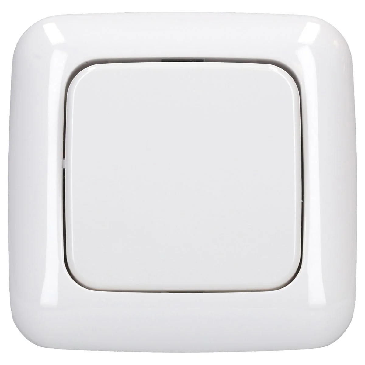 Busch-Jaeger Toggle Switch Set: 2000/6 US Toggle Switch + 2506-214 Rocker Switch + 2511-214 Single Frame Alpine White Reflex SI - Image 2