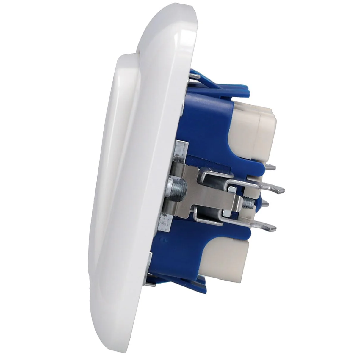Busch-Jaeger Toggle Switch Set: 2000/6 US Toggle Switch + 2506-214 Rocker Switch + 2511-214 Single Frame Alpine White Reflex SI - Image 3