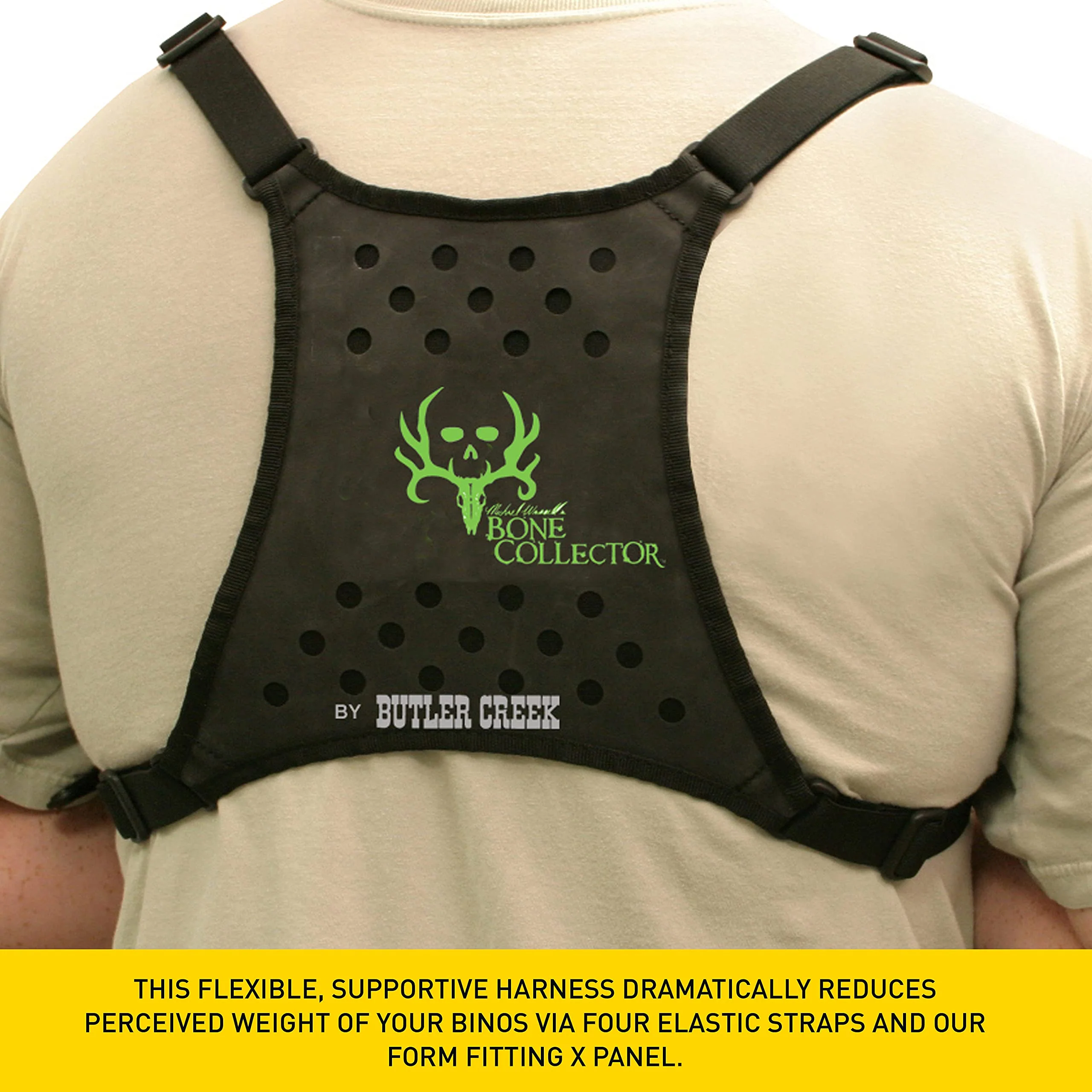 Butler Creek Bone Collector Edition Deluxe Bino Caddy Binocular Harness, Black - Image 2
