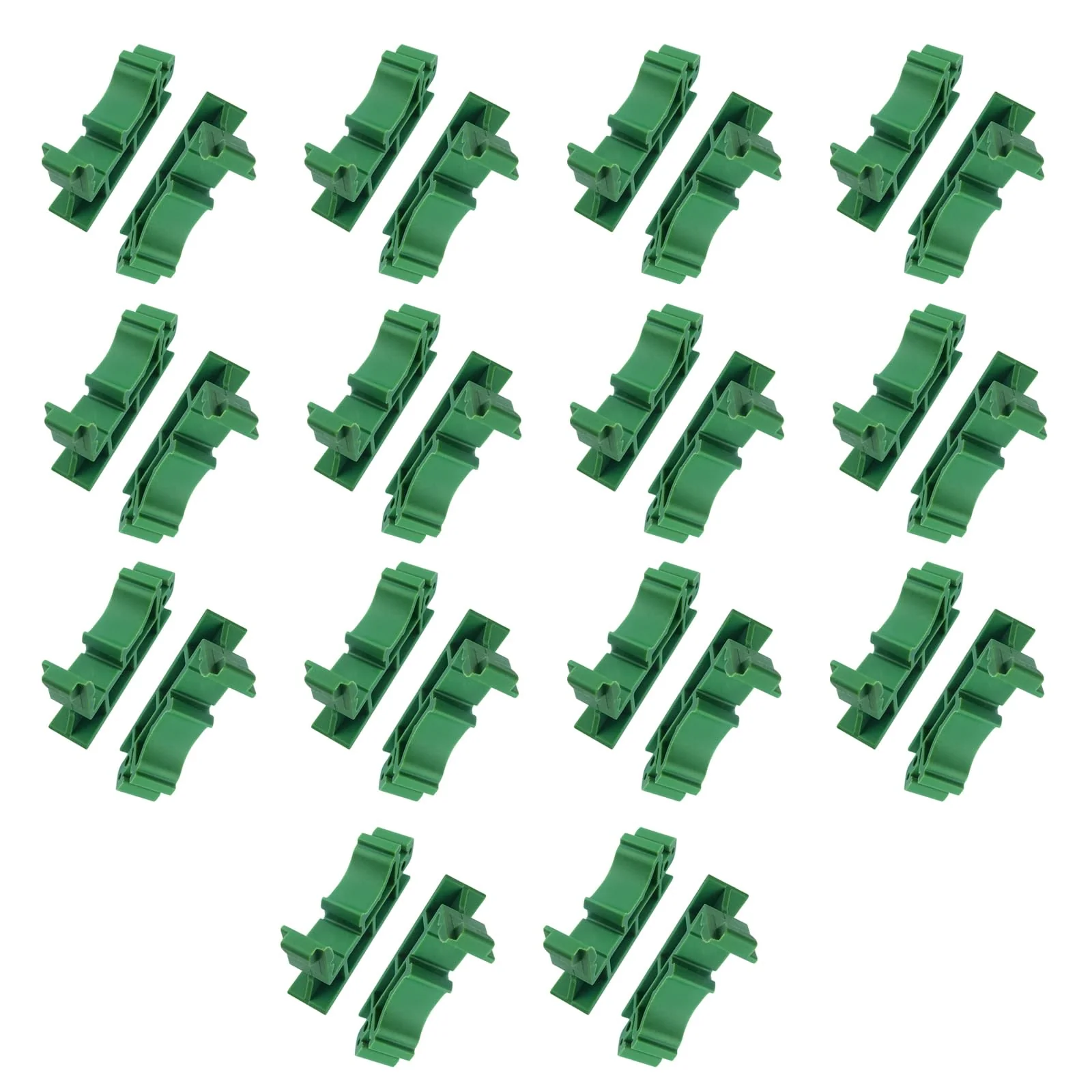BuxiuGK 20 pieces (10 sets) PCB DIN C45 rail DIN rail adapter plastic with 40 screws for securing and holding circuit boards or electronic switching devices for 35 mm DIN rail - Image 7