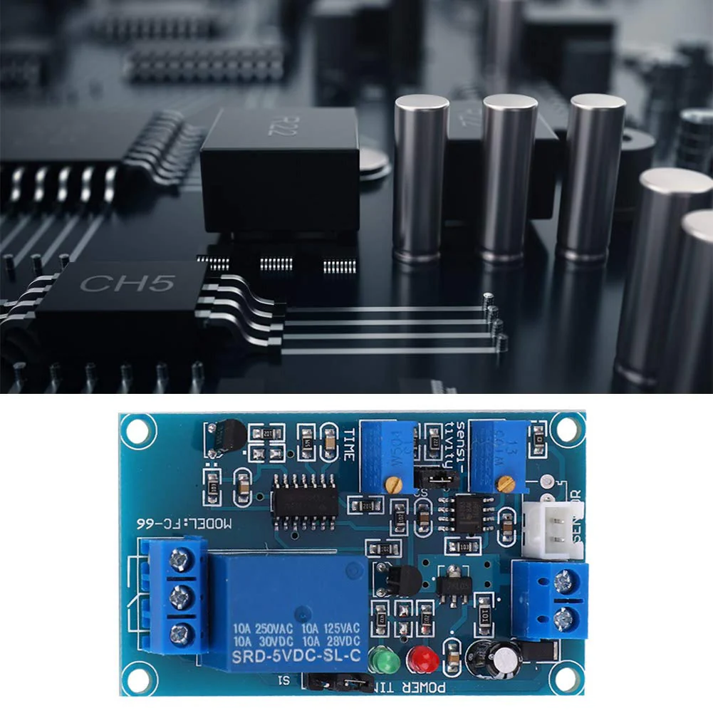 BuyWeek Photoresistor Relay Module, DC 12 V Light Detection Sensor, Light Control Switch, Light Sensitive Sensor, Adjustable Delay, Photoresistor Relay Module, Light Sensor (DC 12 V) - Image 3