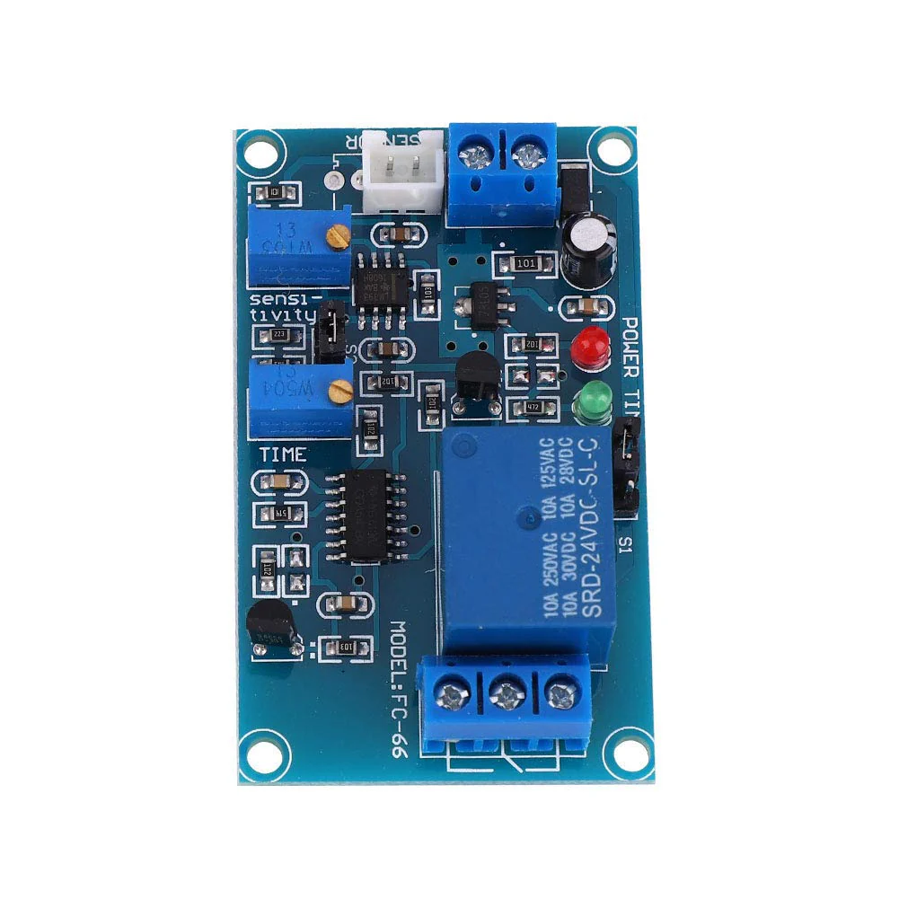 BuyWeek Photoresistor Relay Module, DC 24 V Light Sensor, Light Detection Switch, Adjustable Delay, Photoresistor Relay Module, Photosensitive Sensor (DC 24 V) - Image 5