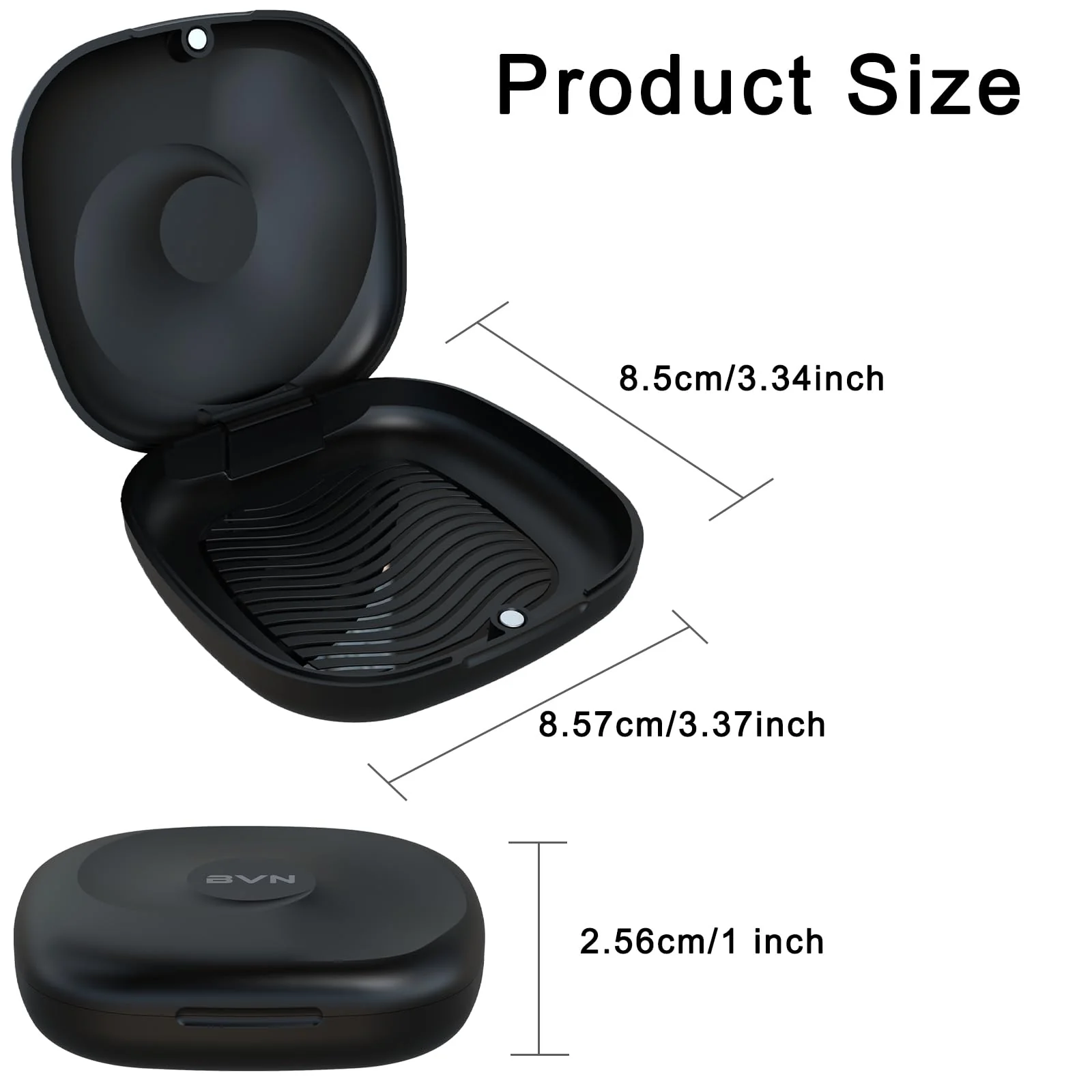 BVN Retainer Case Retainer Holder Cute Slim Aligner Case Slim Braces Case Teeth Aligner Case Customized Magnetic Closure Orthodontic Retainer Cases - Image 3