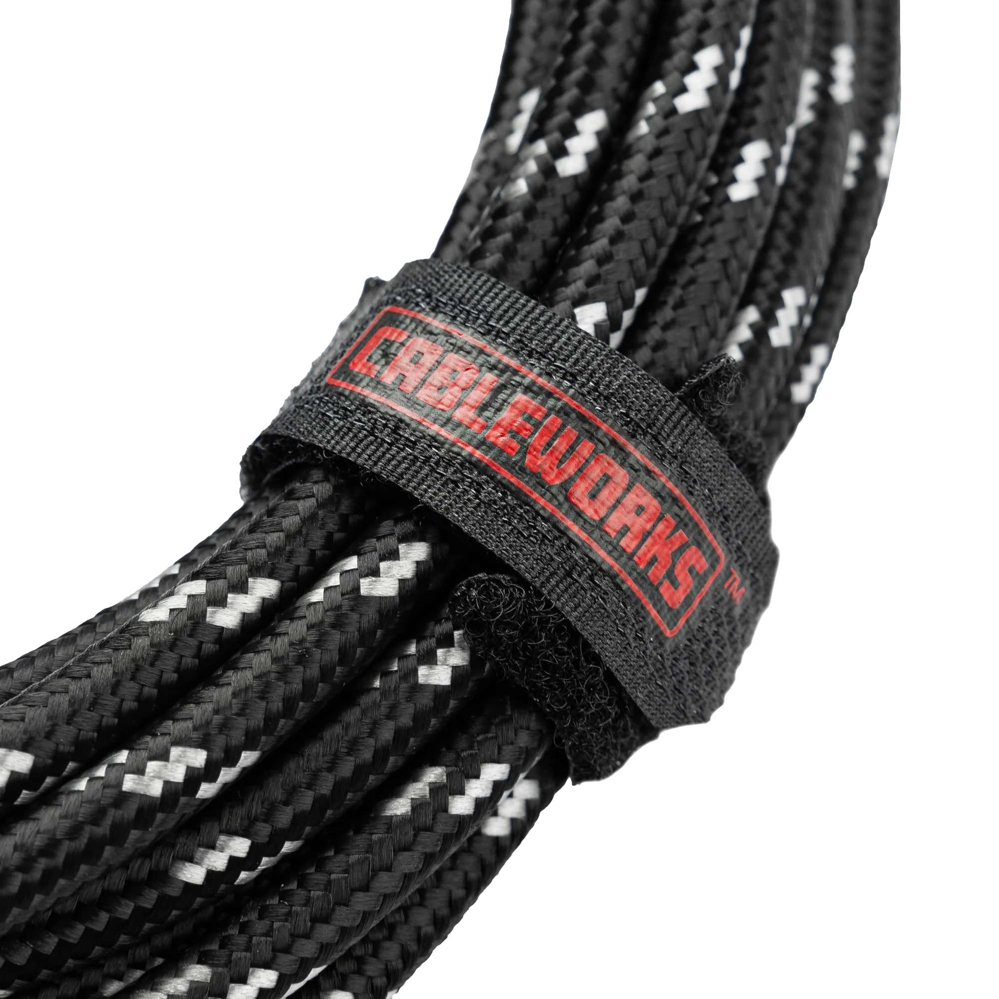 by Gator Cases Backline Series 20 Ft Braided Guitar Instrument Cable, Straight to Right Angle, Black/Grey (GCWB-INS-20RABG) Black / Grey 20 ft. - Image 11
