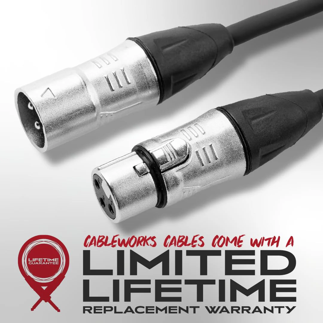 By Gator Cases Backline Series Standard 20 Foot XLR Microphone Cable, (GCWB-XLR-20) 20 Feet - Image 6