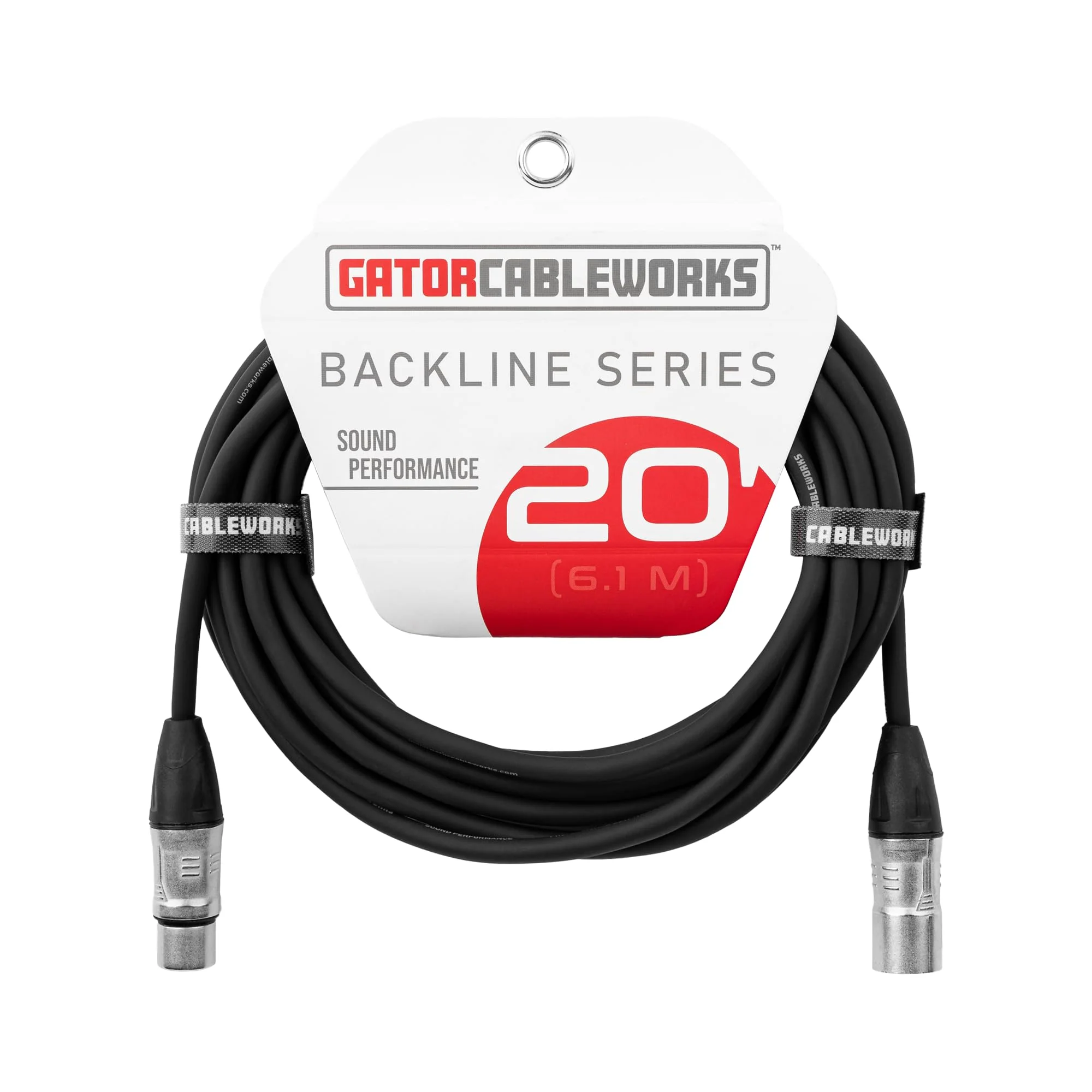 By Gator Cases Backline Series Standard 20 Foot XLR Microphone Cable, (GCWB-XLR-20) 20 Feet - Image 7