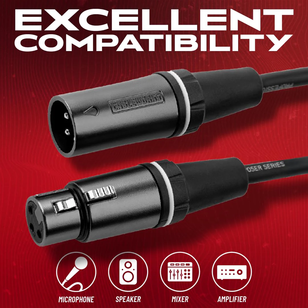 By Gator Cases Composer Series Deluxe 30 Foot XLR Microphone Cable, (GCWC-XLR-30) 30 Feet - Image 4