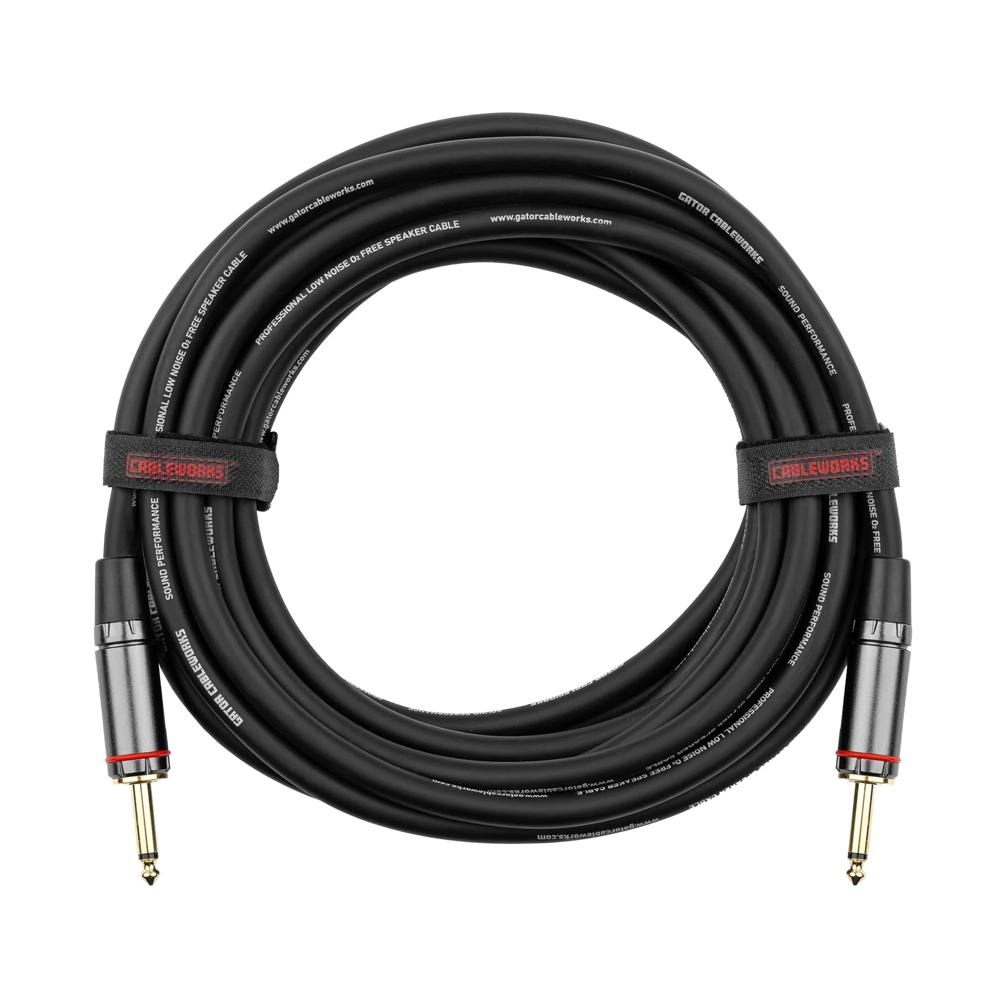 By Gator Cases Headliner Series Premium 15 Foot TS Speaker Cable, (GCWH-SPK-15) 15 Feet 1/4" TS - Image 11