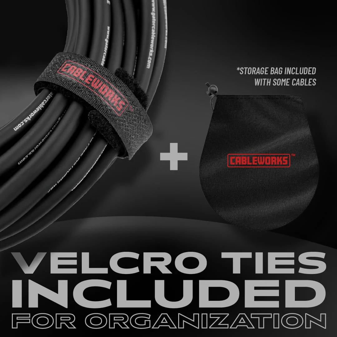 By Gator Cases Headliner Series Premium 15 Foot TS Speaker Cable, (GCWH-SPK-15) 15 Feet 1/4" TS - Image 8