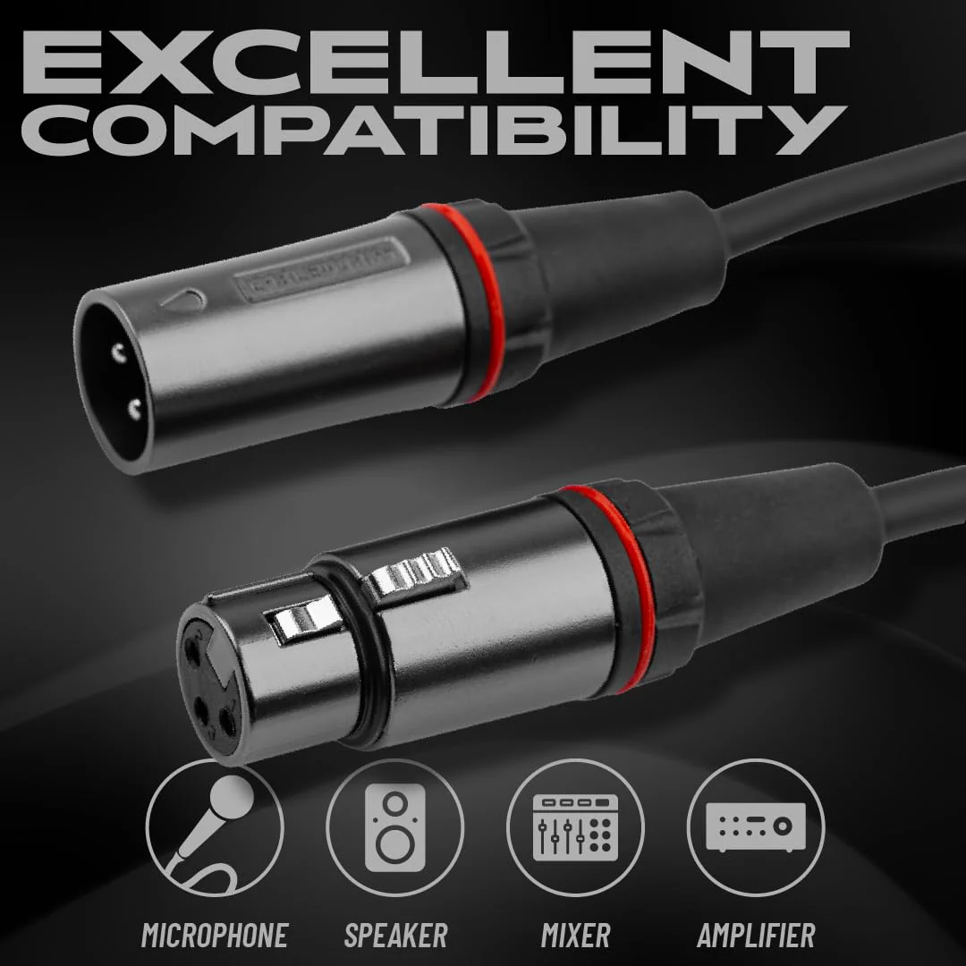 By Gator Cases Headliner Series Premium 50 Foot XLR Microphone Cable, (GCWH-XLR-50) 50 Feet - Image 4