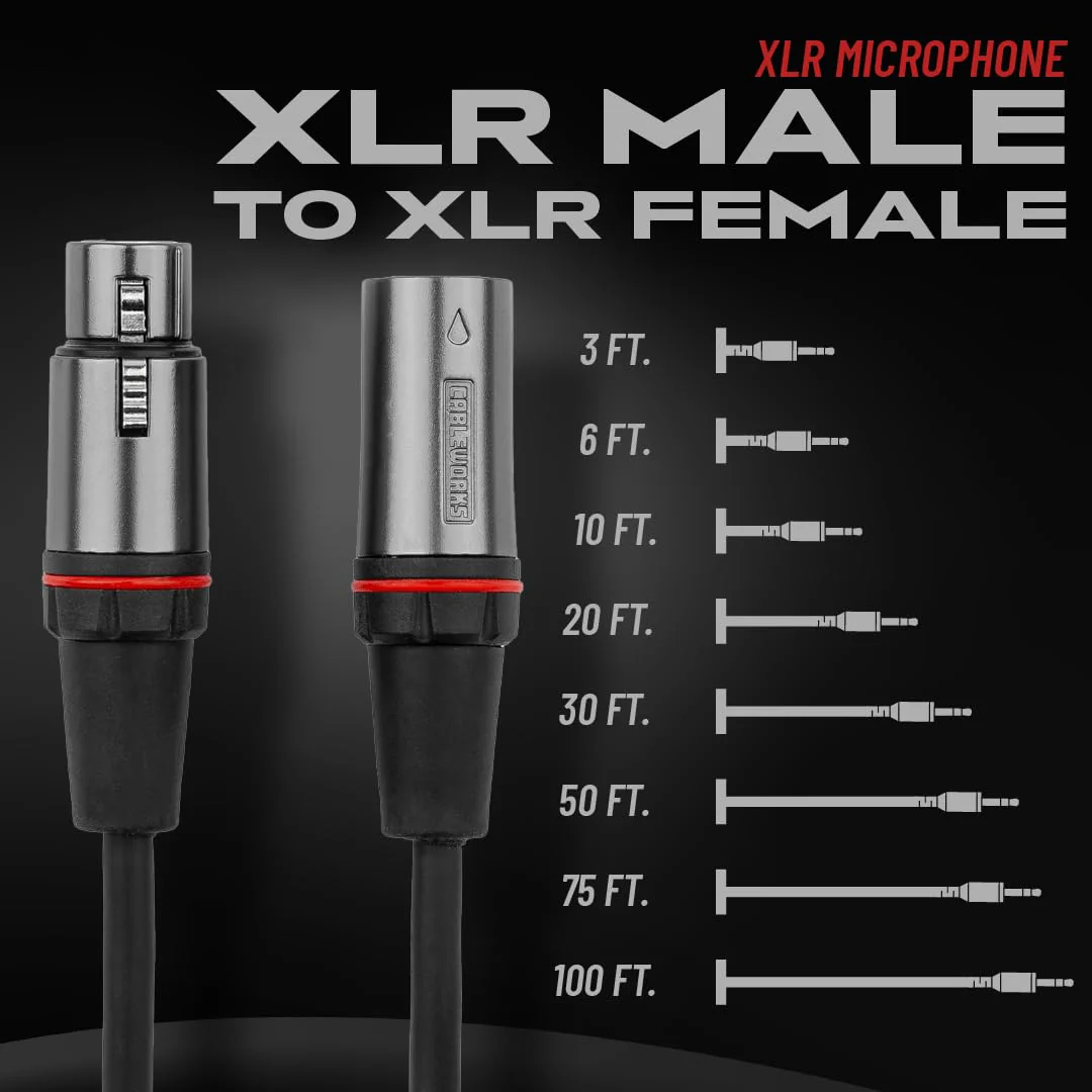 By Gator Cases Headliner Series Premium 50 Foot XLR Microphone Cable, (GCWH-XLR-50) 50 Feet - Image 5