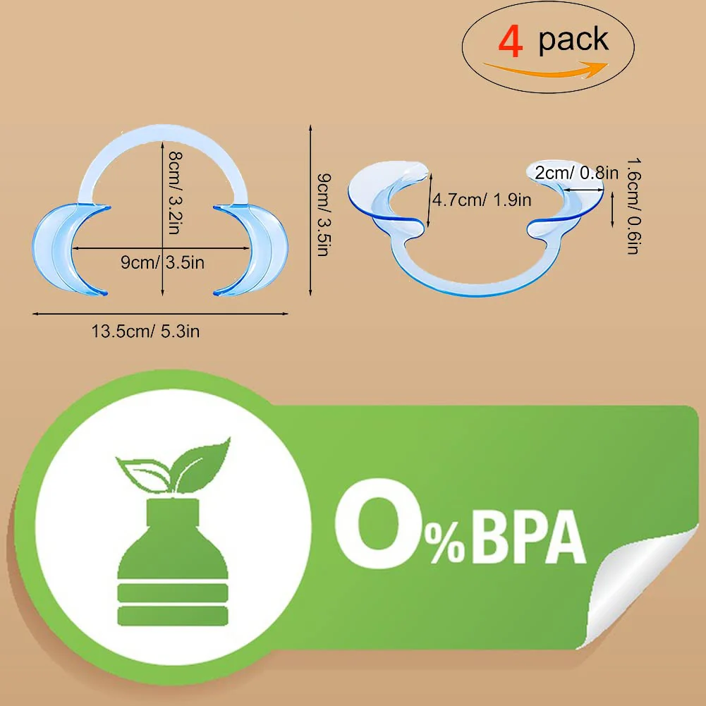 C-Shape Mouth Opener, Dental C-Shape Mouth Opener, Mouth Opener Challenge, Cheek Holder, Mouth Angle Holder, for Oral Examination, Treatment, Teeth Whitening - Image 4