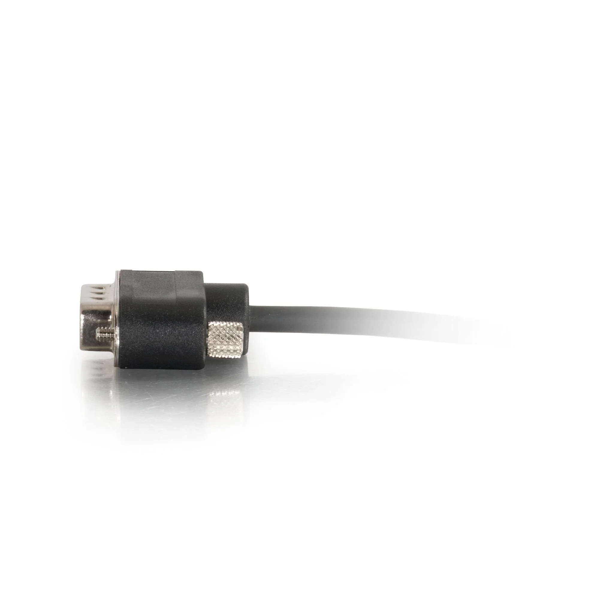 C2G 52187 Serial RS232 DB9 Null Modem Cable with Low Profile Connectors M/F, In-Wall CMG-Rated, Black (15 Feet, 4.57 Meters) - Image 3