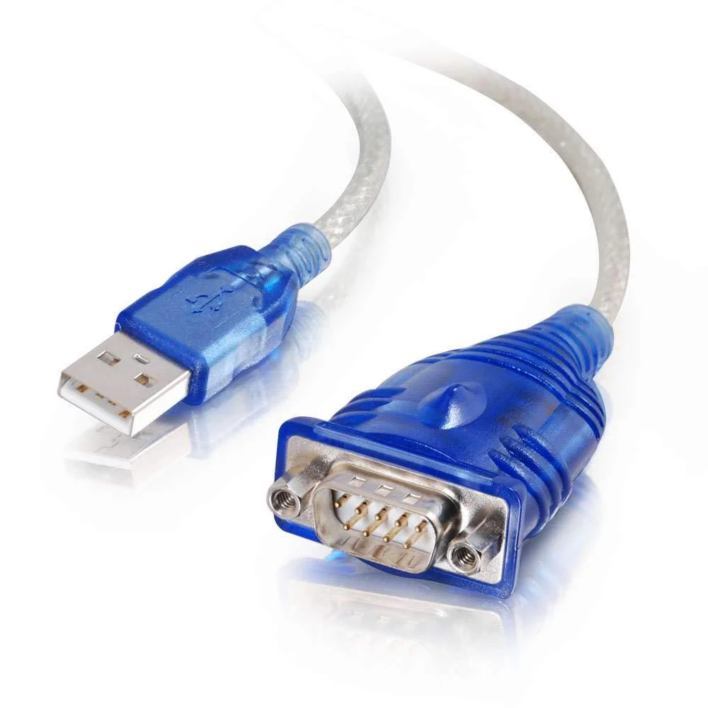 C2G Legrand USB to DB9 Serial Adapter Cable, Adapter Cable, USB to Desktop Adapter, 1.5 Foot Adapter Cord, Gray, 1 Count, C2G 26886 USB to DB9 Male Adapter - Image 2