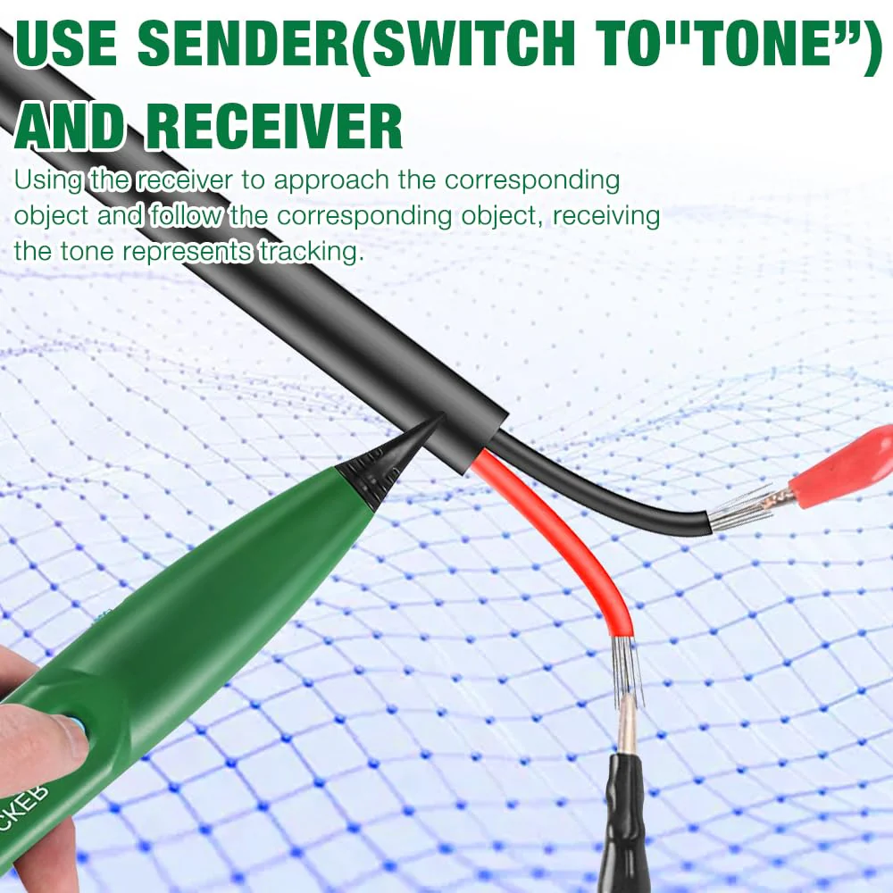 Cable Break Detector Robotic Lawnmower, Cable Tracker, Cable Finder, Cable Tester, Circuit Tester, Telephone Line Tracker for Network Maintenance Collation, Passage of Test Circuit Green - Image 3