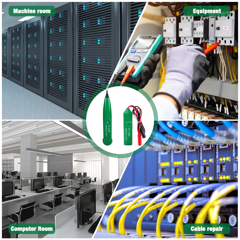 Cable Break Detector Robotic Lawnmower, Cable Tracker, Cable Finder, Cable Tester, Circuit Tester, Telephone Line Tracker for Network Maintenance Collation, Passage of Test Circuit Green - Image 5