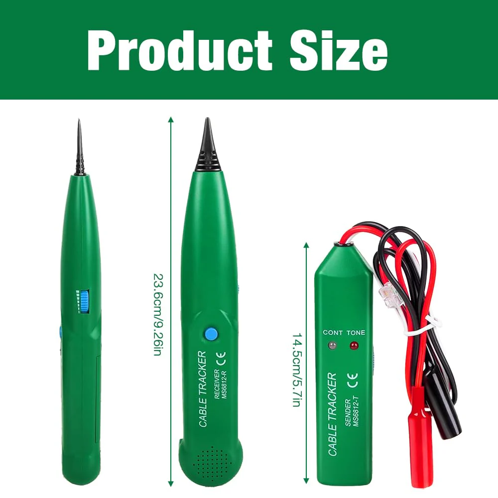 Cable Break Detector Robotic Lawnmower, Cable Tracker, Cable Finder, Cable Tester, Circuit Tester, Telephone Line Tracker for Network Maintenance Collation, Passage of Test Circuit Green - Image 6