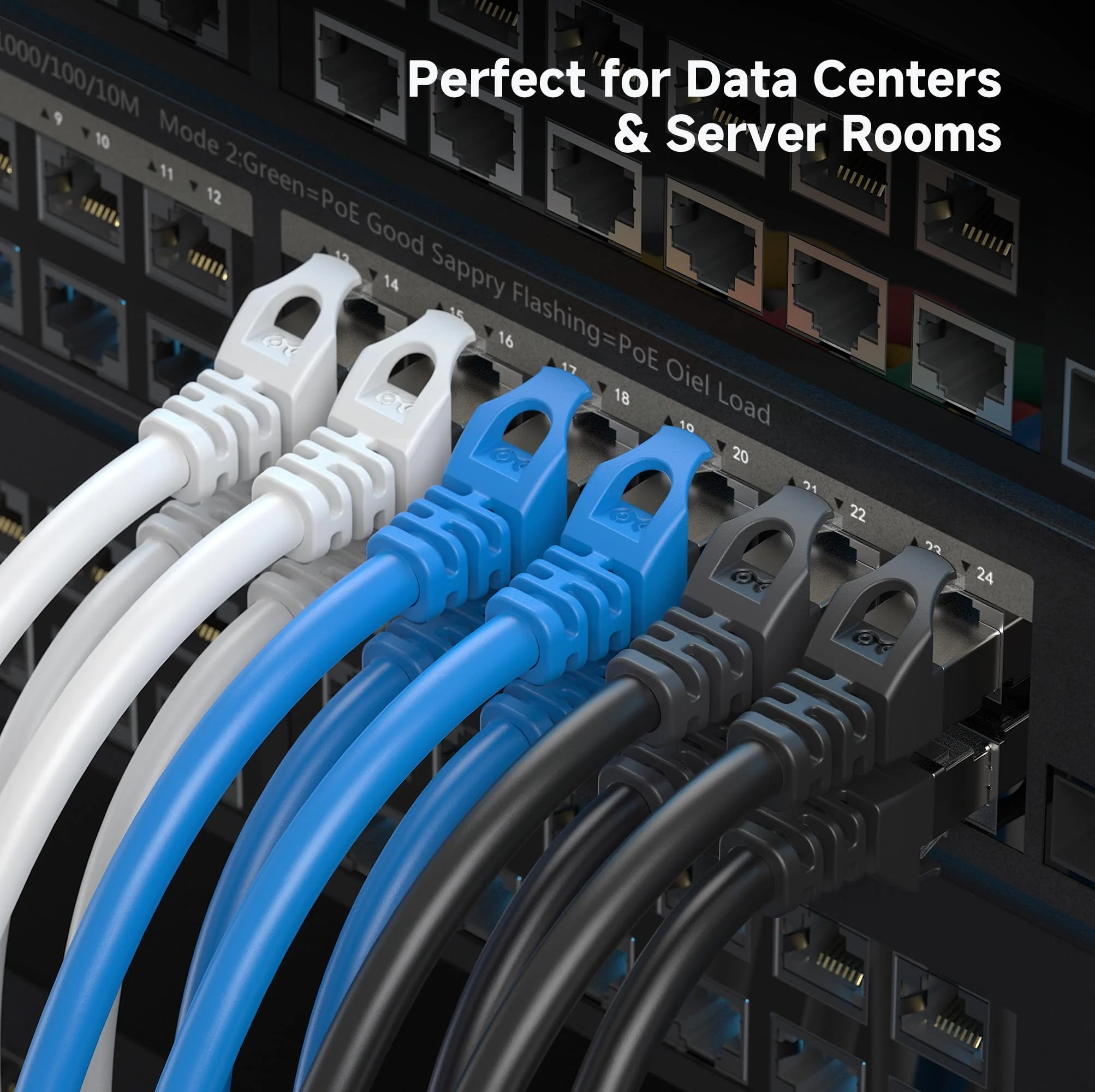 Cable Matters 10Gbps Snagless Long Shielded Cat6A Ethernet Cable 50 ft (SSTP, SFTP Shielded Ethernet Cable, Shielded Cat6 Cable, Cat 6 Shielded Network Cable) in Black - Image 8