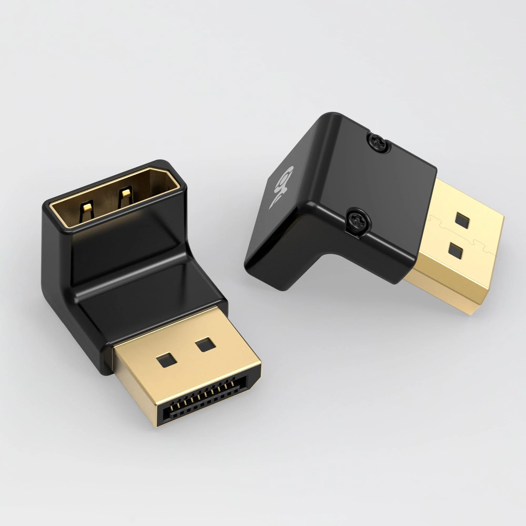 Cable Matters 4K@240Hz Right Angle DisplayPort 1.4 Adapter (8K DisplayPort 90 Degree Adapter, Right Angle Display Port Adapter) in Black - Image 7