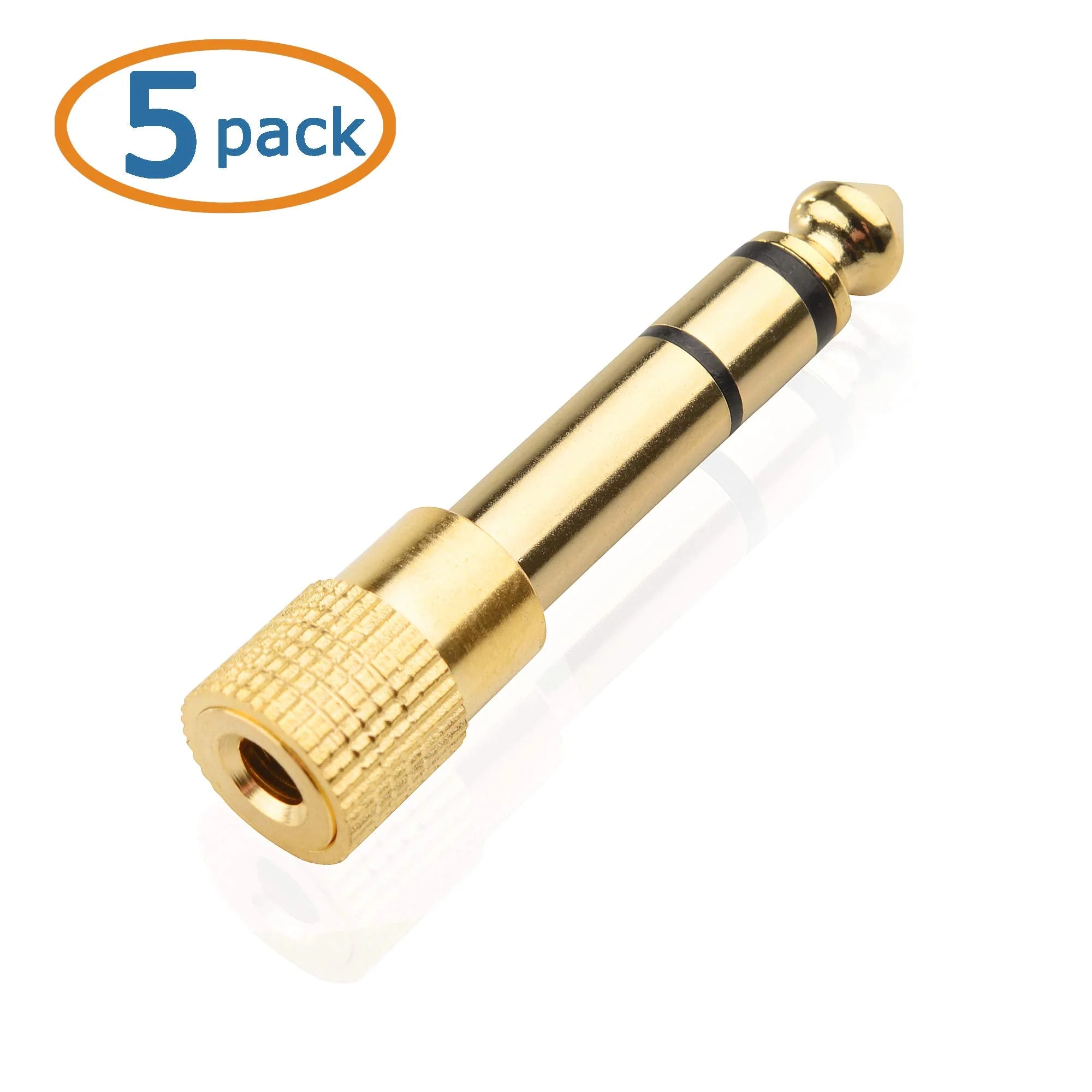 Cable Matters 5-Pack 1/4 to 1/8 Headphone Adapter - Image 2