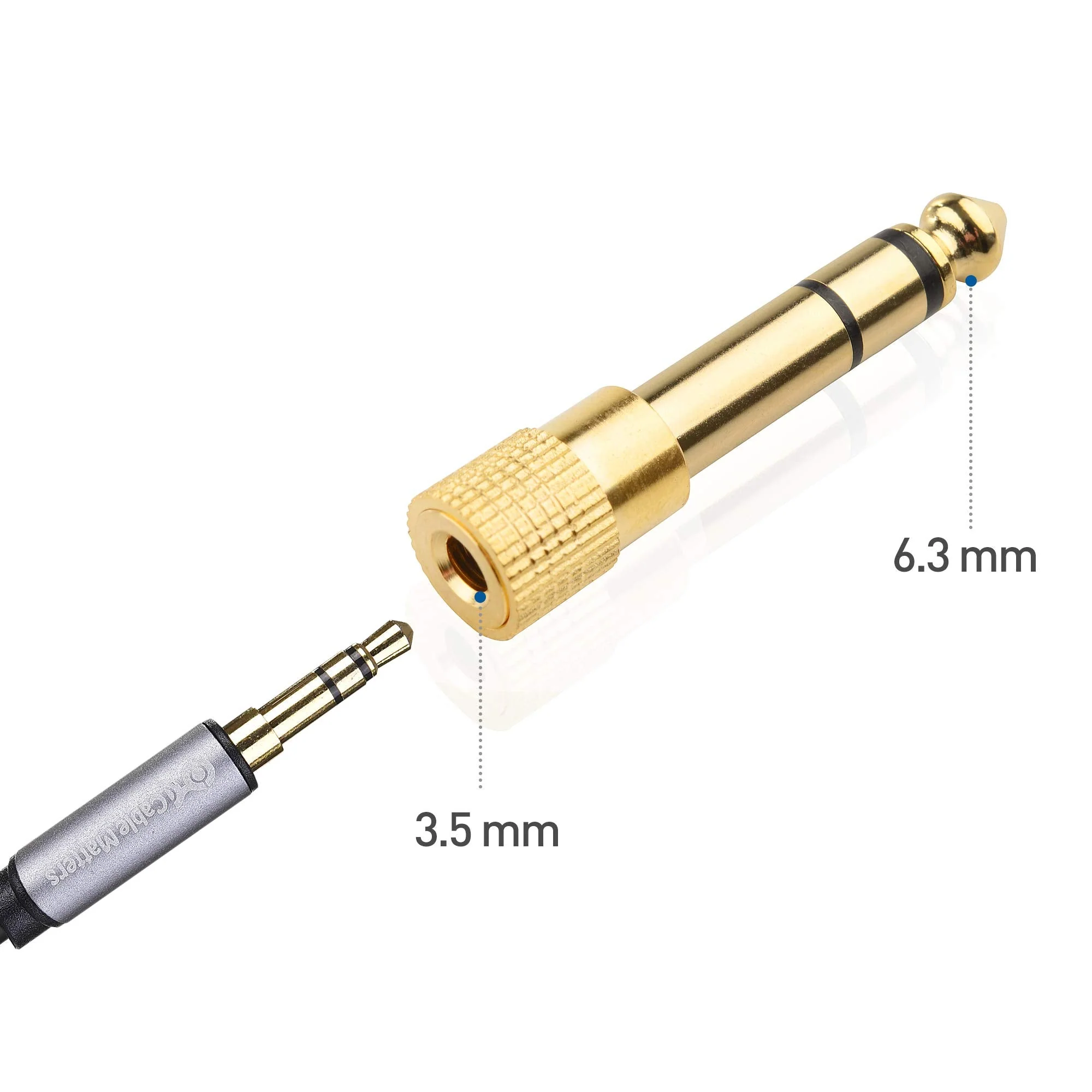 Cable Matters 5-Pack 1/4 to 1/8 Headphone Adapter - Image 6