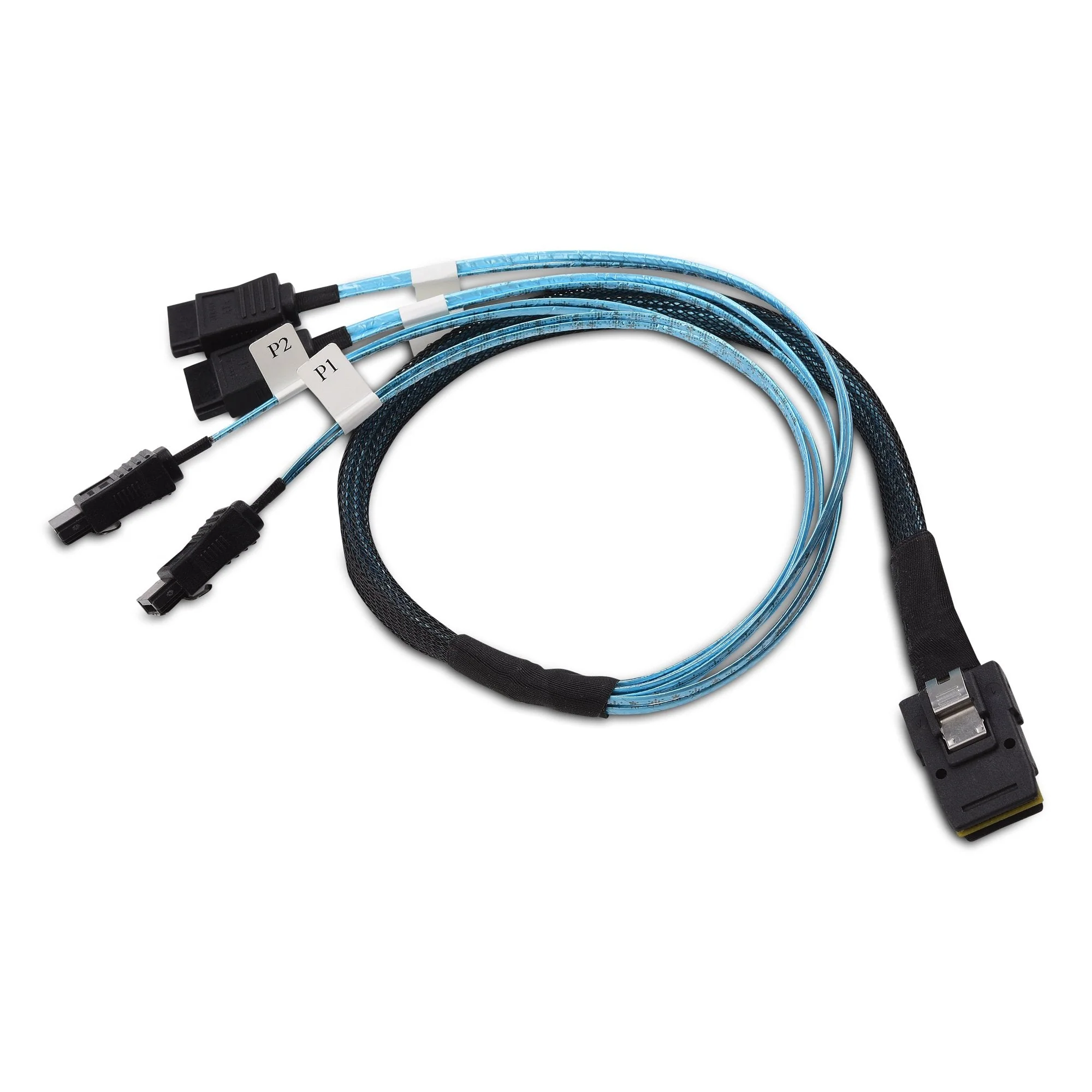 Cable Matters Internal Mini SAS to SATA Cable (SFF-8087 to SATA Forward Breakout) 1.6 Feet - Image 2