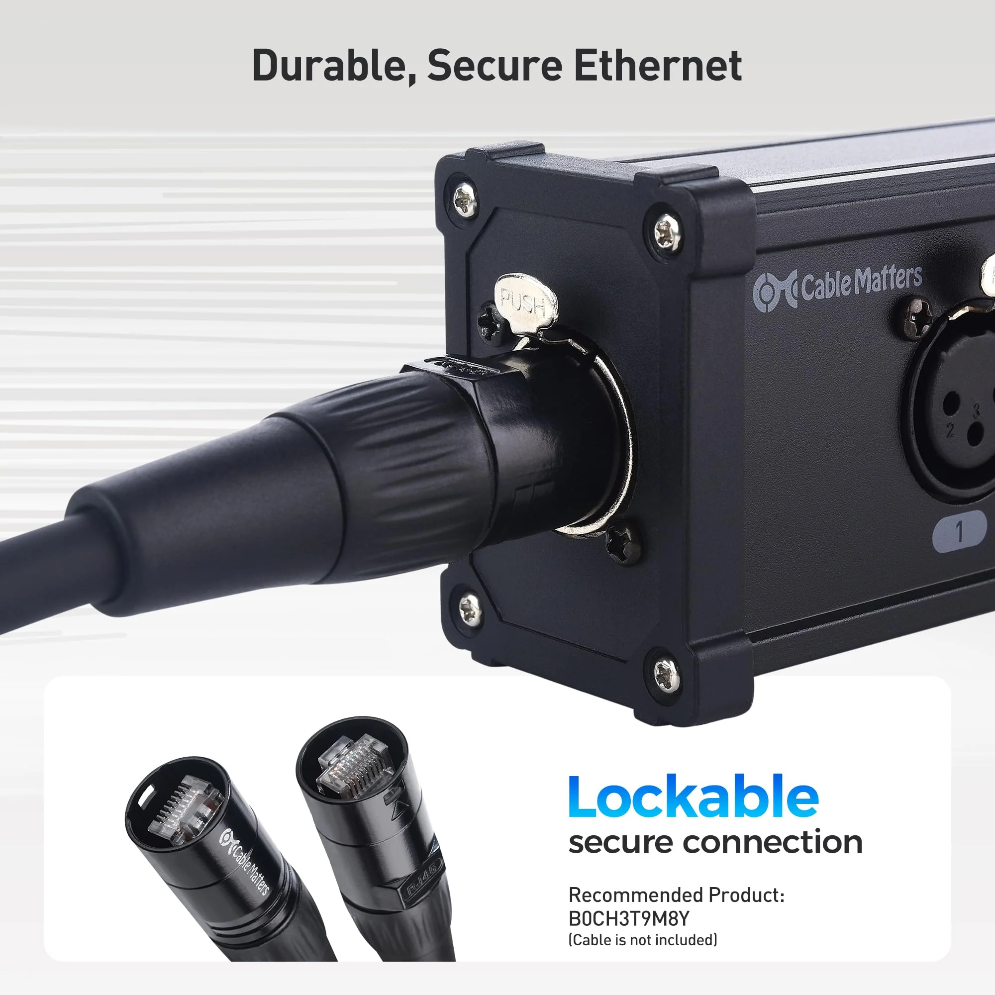 Cable Matters Multi Network XLR Cable 4 Channel Breakout Kit Pair with 2 Boxes (XLR Splitter Boxes Pair with 4X Male Box and 4X Female Box) Compatible with EtherCON Connector, Black - Image 4