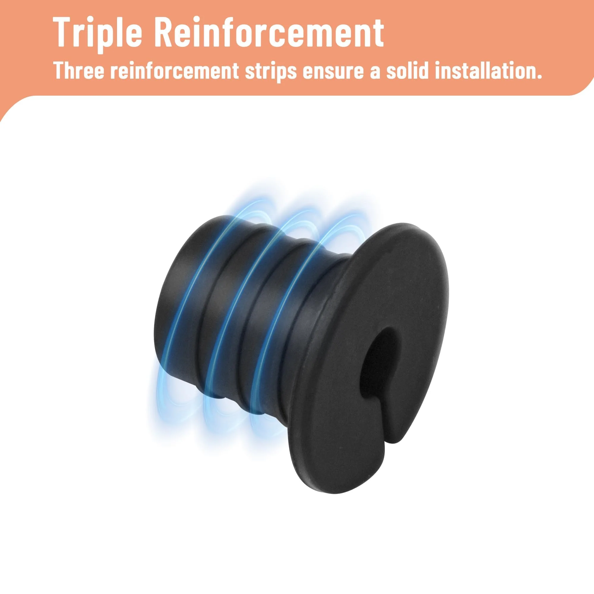 Cable Routing Kit for Starlink for 3/4 inch Wall Hole, Starlink Accessories, Silicone Cable Wall Pass, Starlink Anti-Slip Wall Grommets for Cables (3/4 inch) 2 Pcs - Image 5